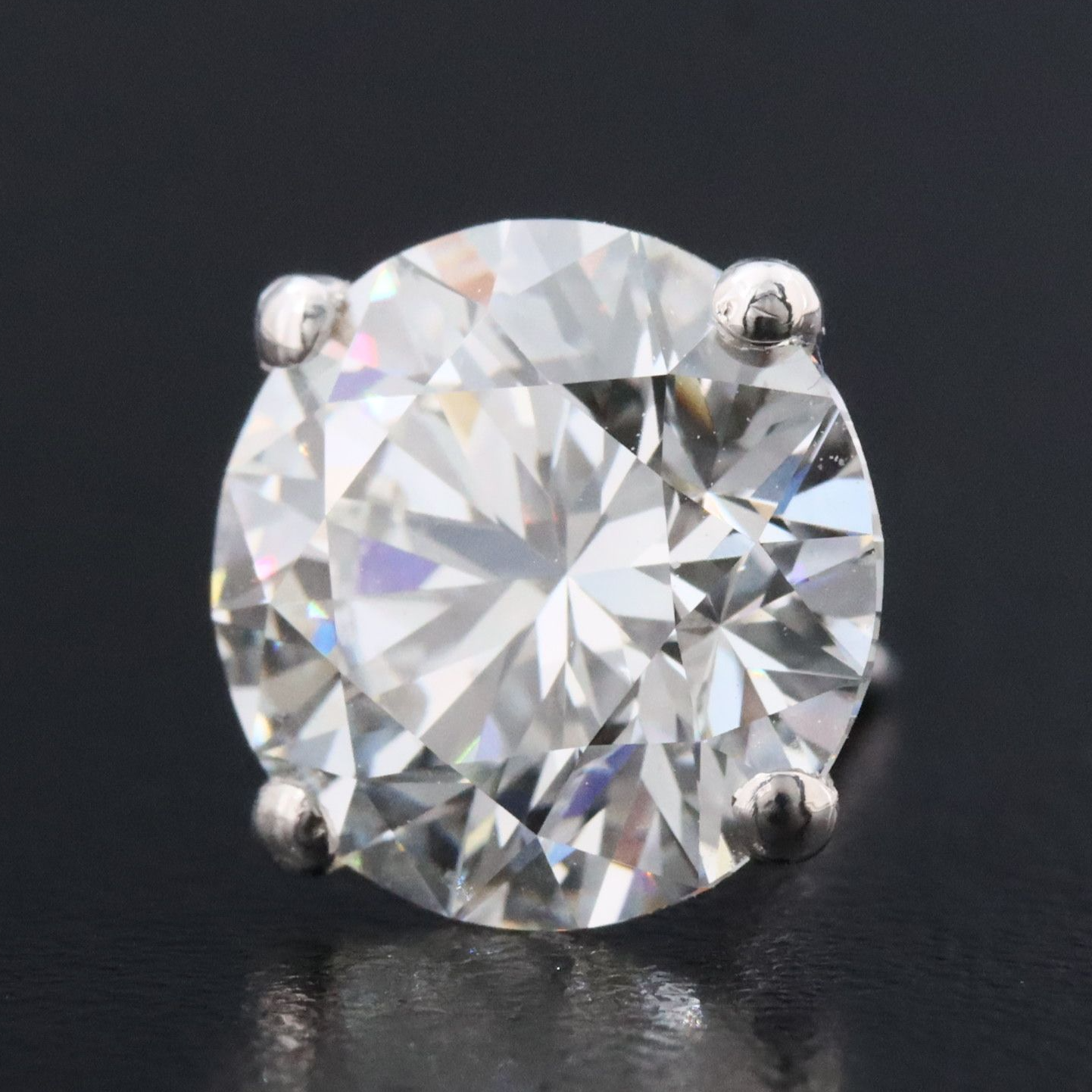 14K 6.08 CTW Lab Grown Diamond Stud Earrings with IGI Reports