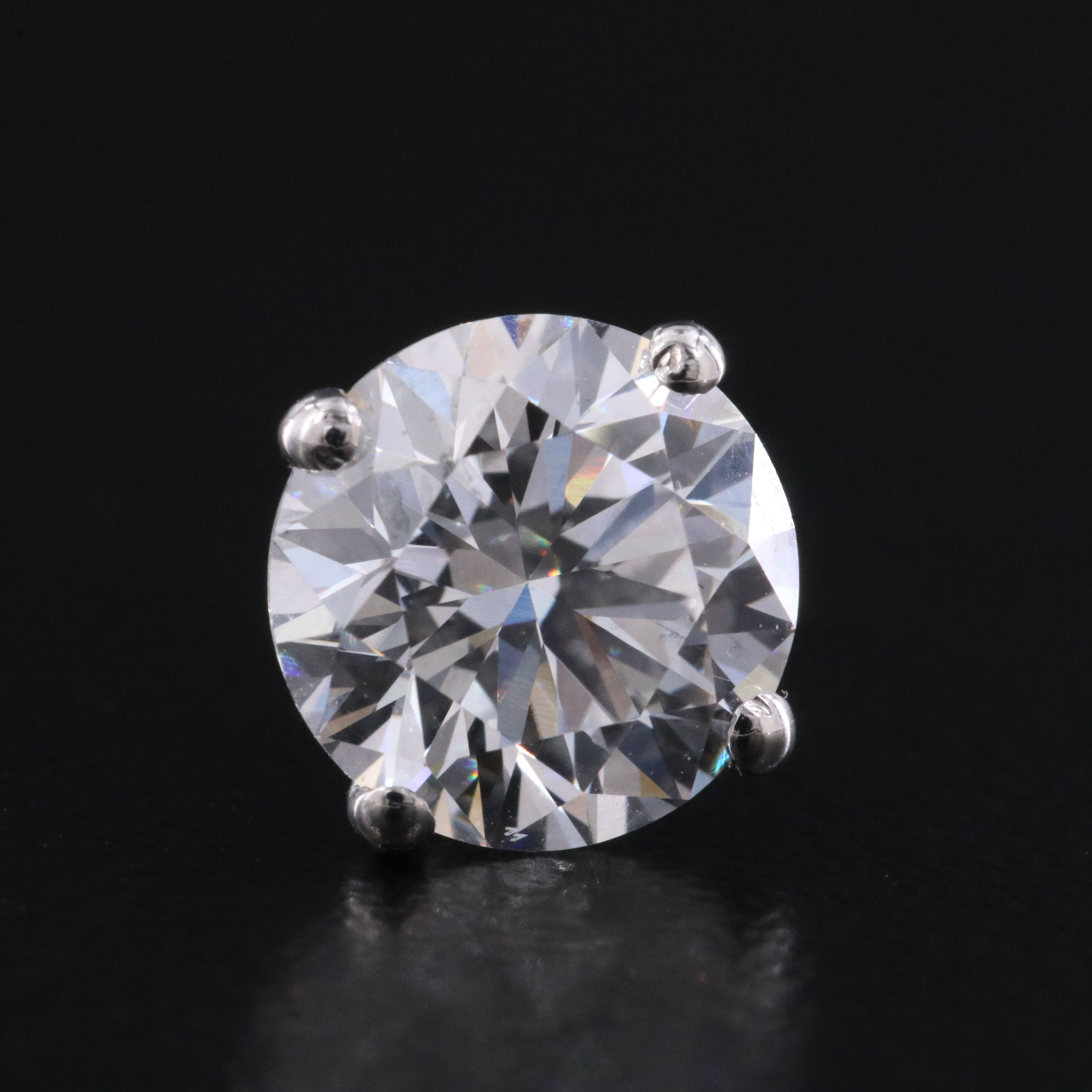 14K 3.01 CTW Lab Grown Diamond Stud Earrings with IGI Jewelry Report