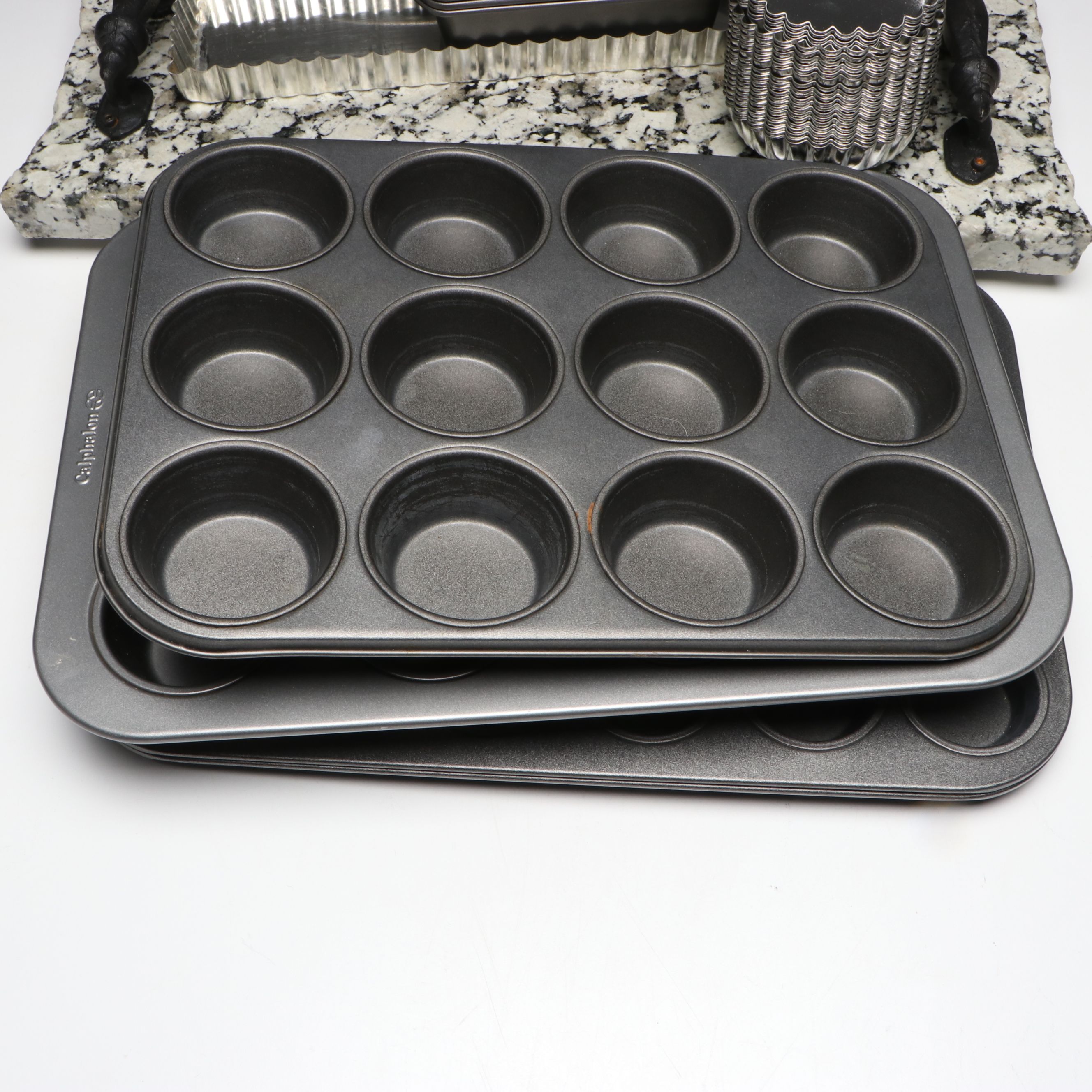 All-Clad Mini Stainless Cocotte Pots with Calphalon Cupcake Pan, More Bakeware