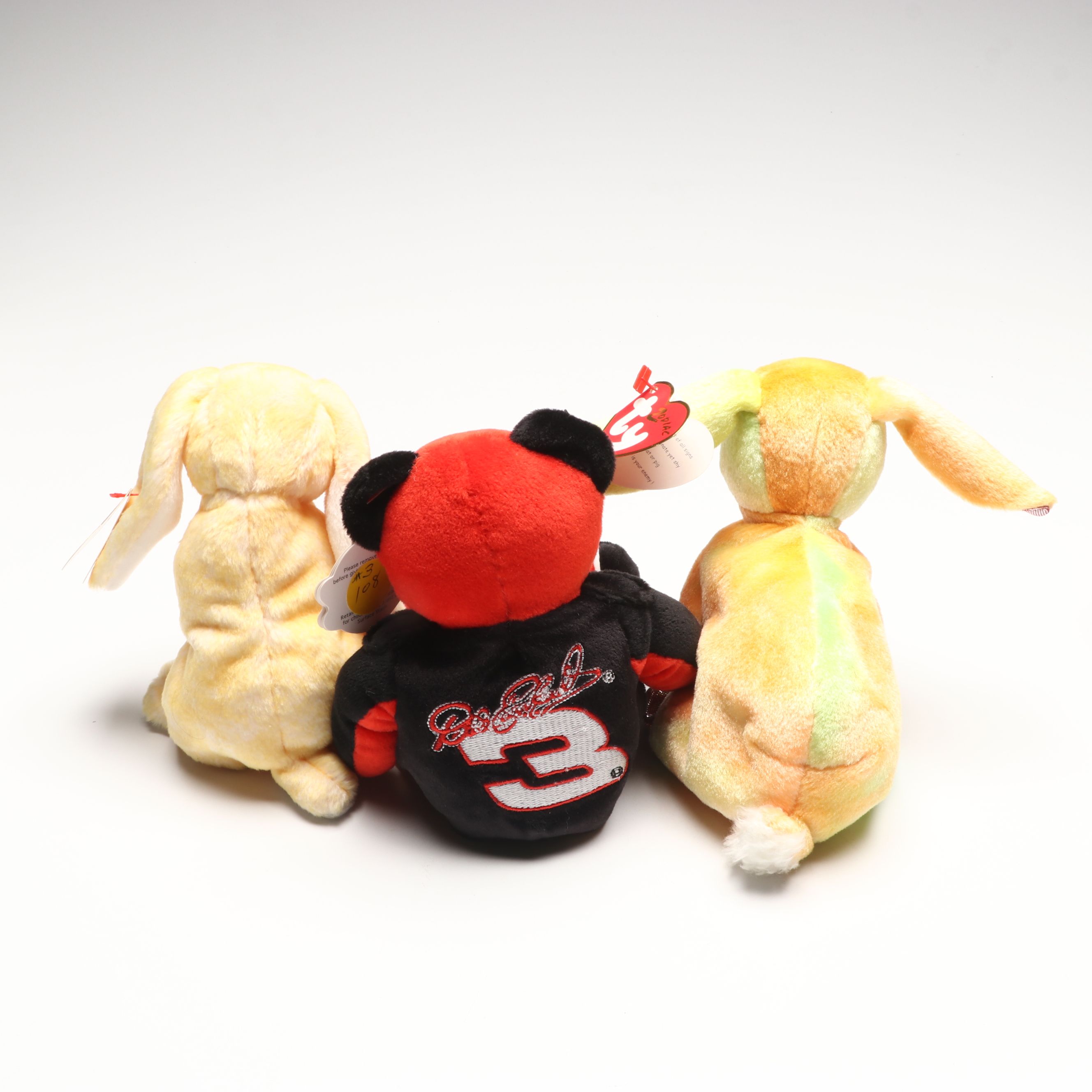 Assortment of Beanie Babies Featuring "Kaleidoscope" and "Rabbit"