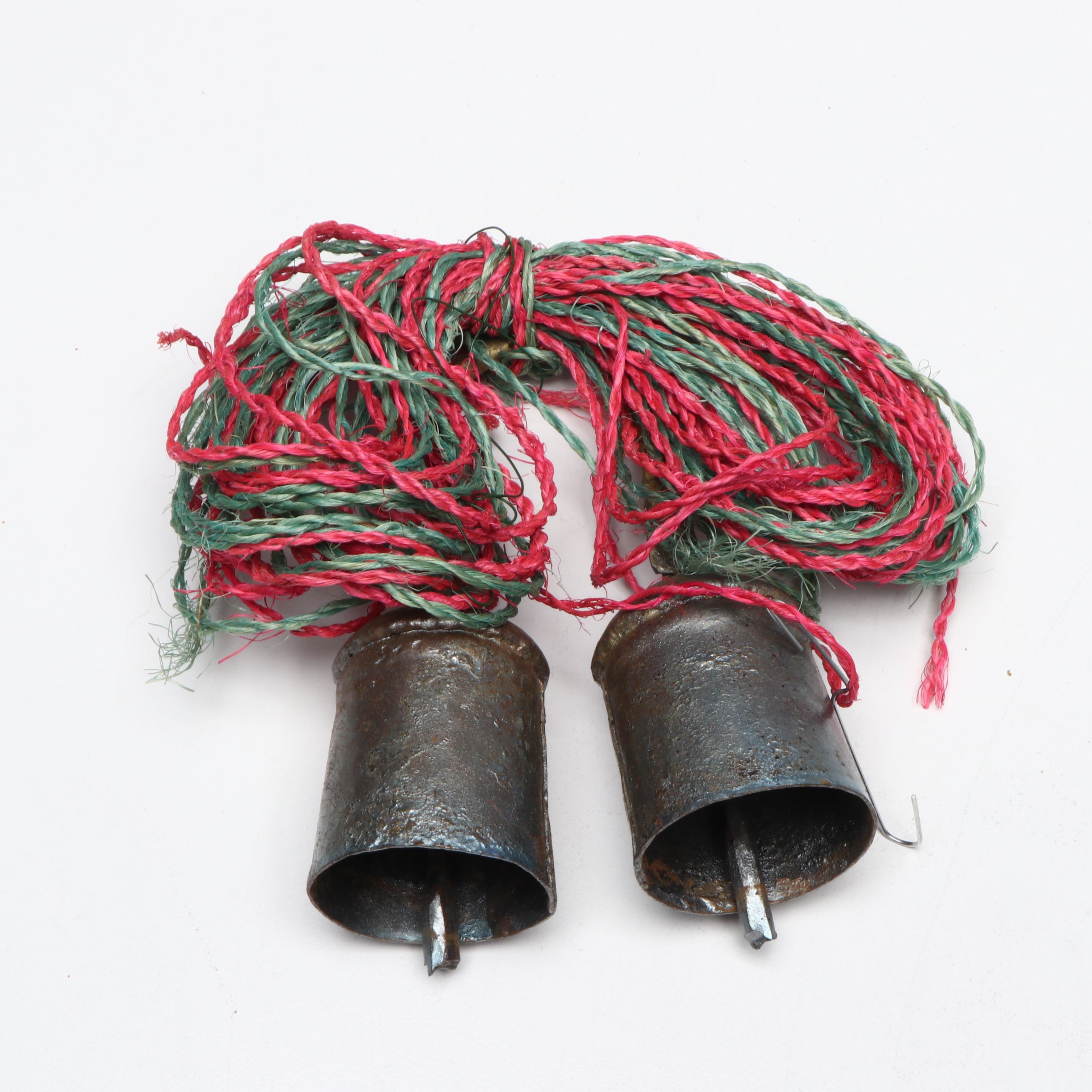 Rubber Face Santa Doll with Ornaments, More Christmas Décor, Mid to Late 20th C.