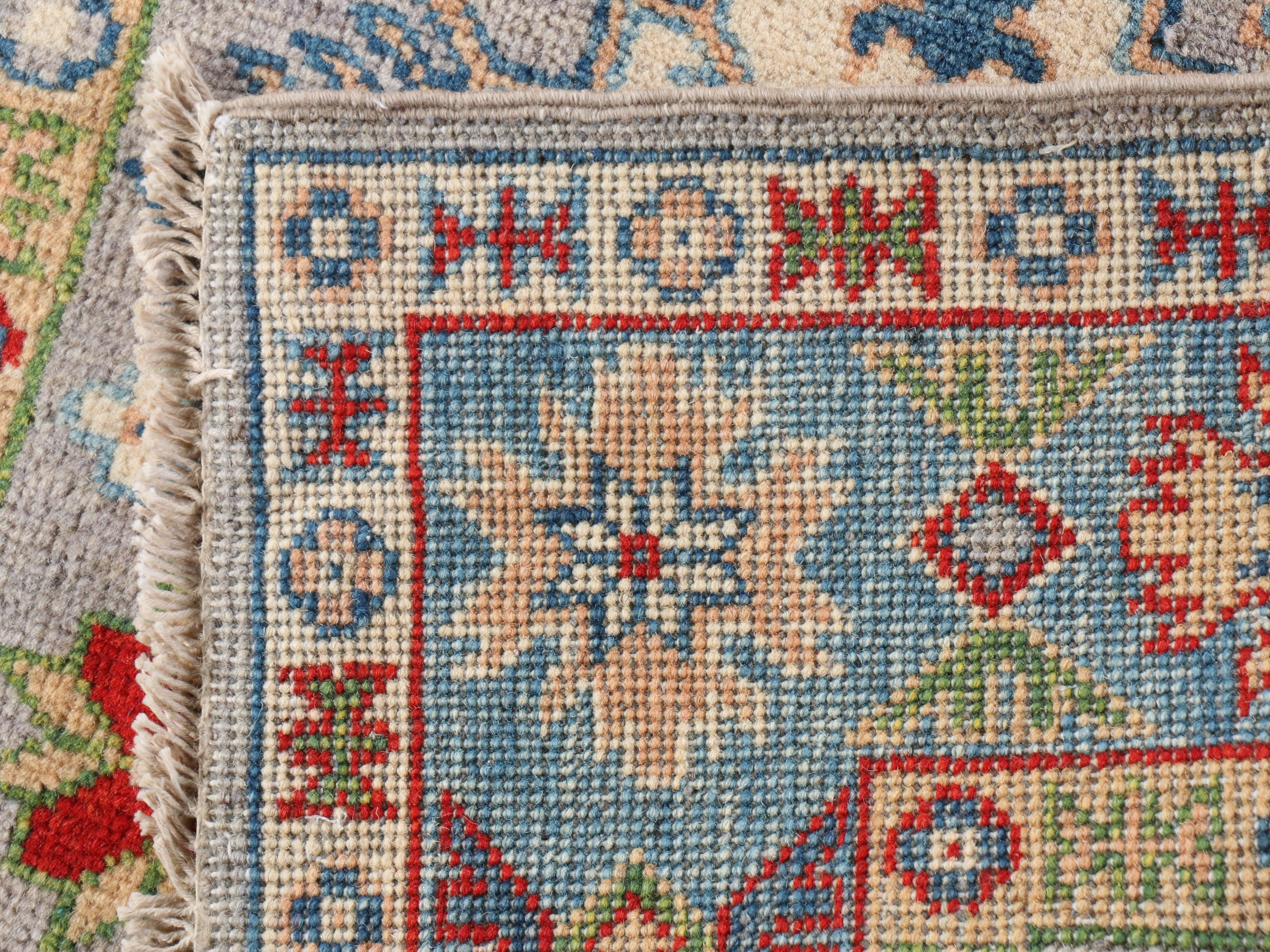 2'8 x 9'5 Hand-Knotted Afghan Kazak Carpet Runner