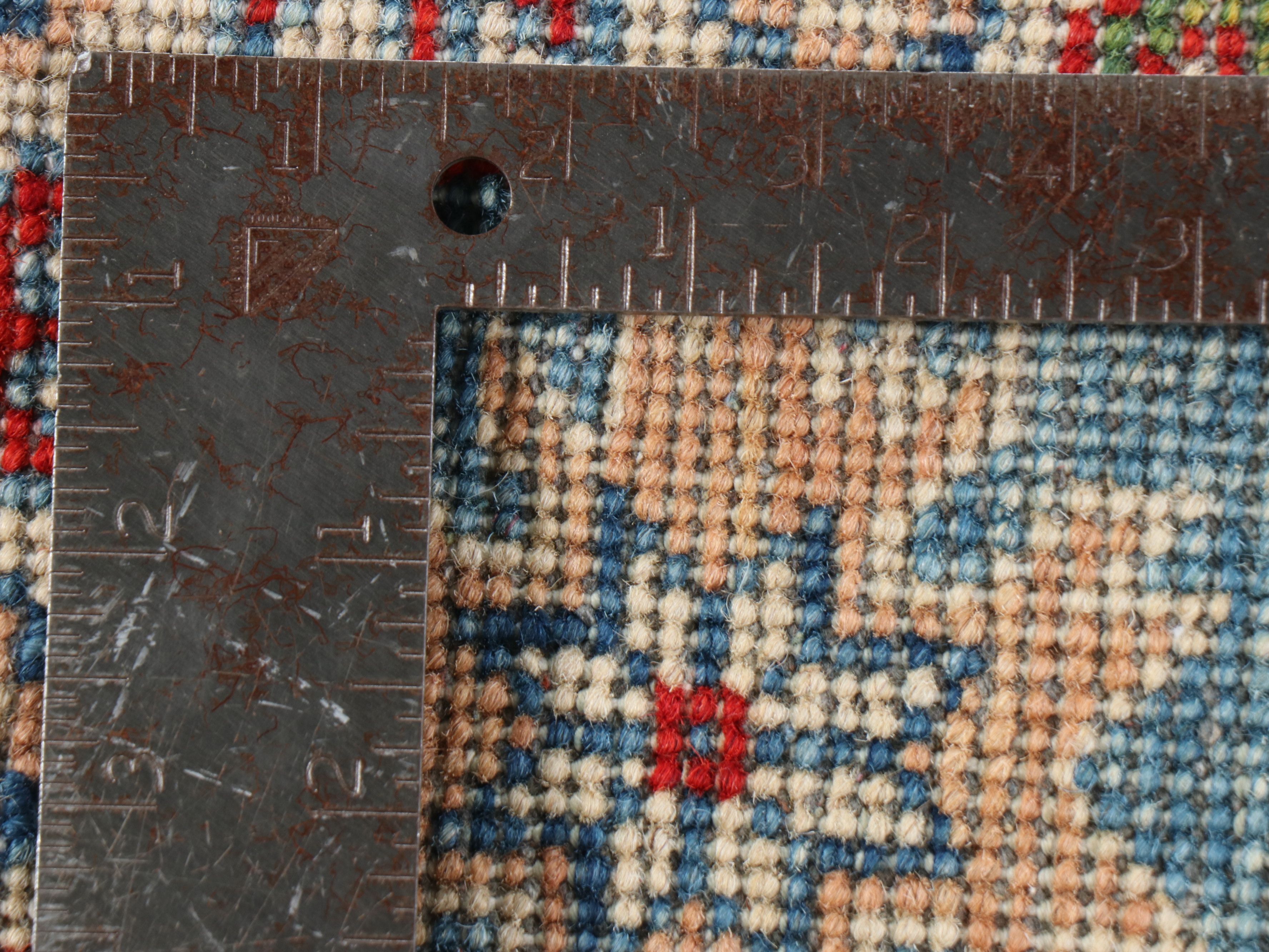 2'8 x 9'5 Hand-Knotted Afghan Kazak Carpet Runner