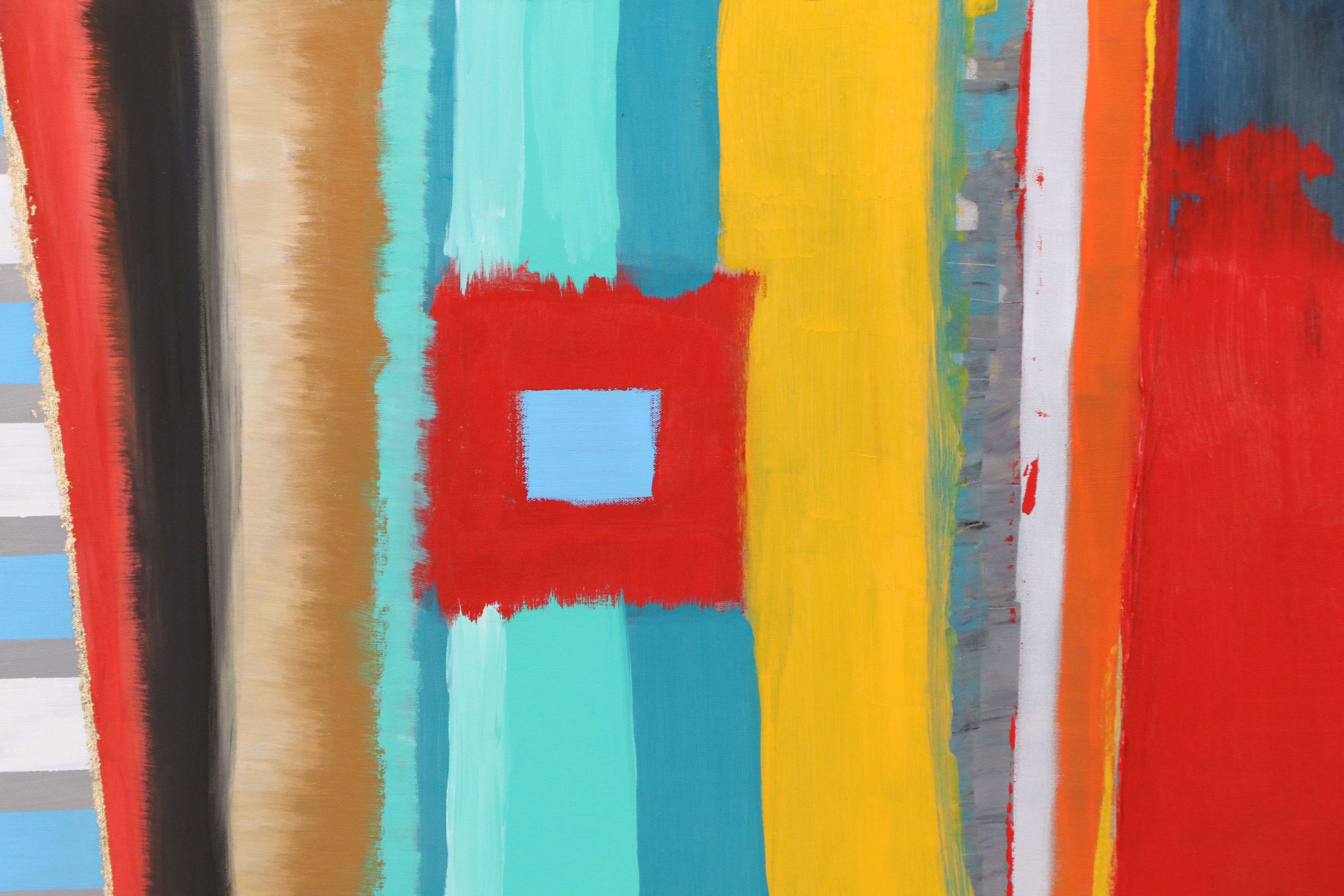 Neville Shenton Abstract Acrylic Painting