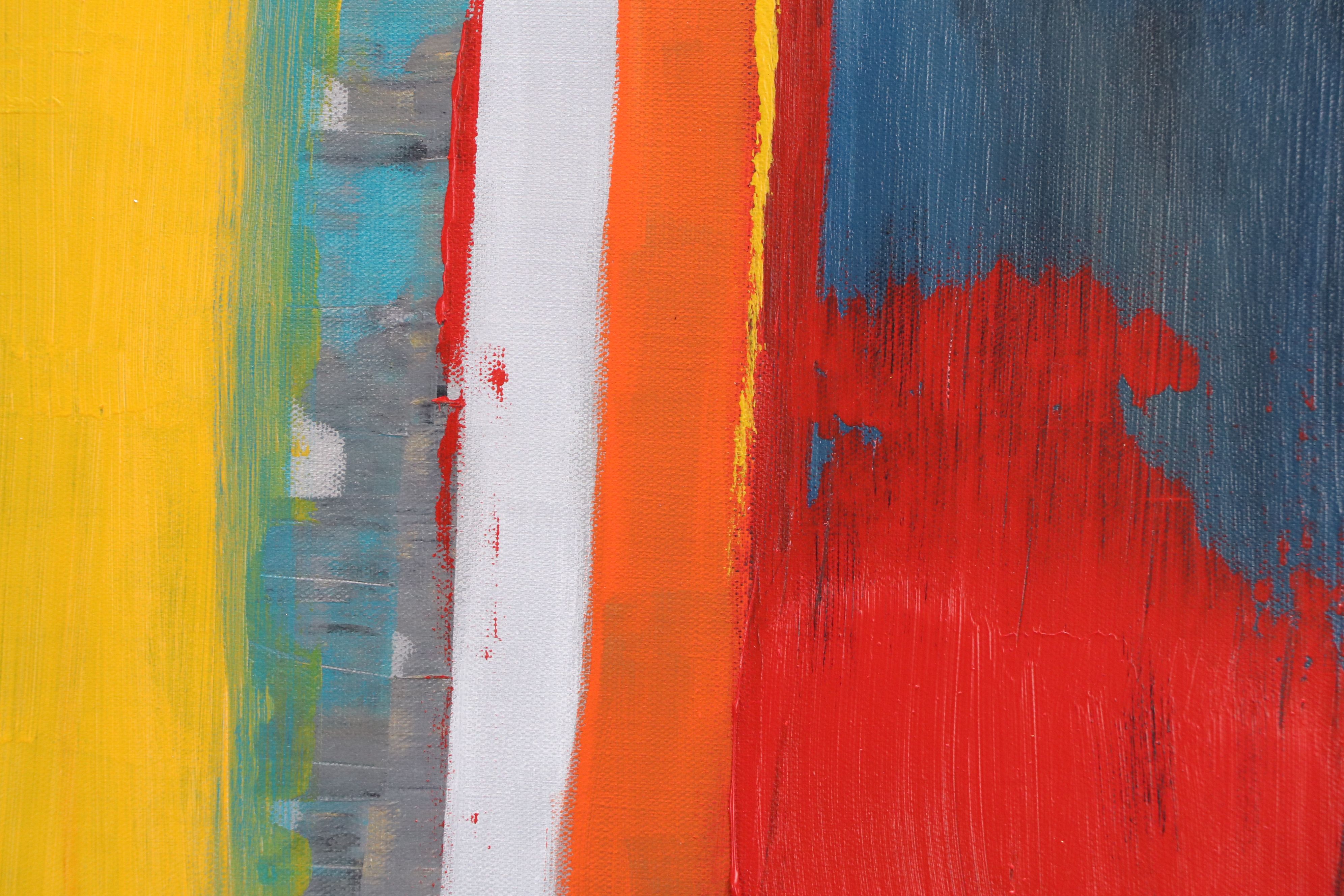 Neville Shenton Abstract Acrylic Painting