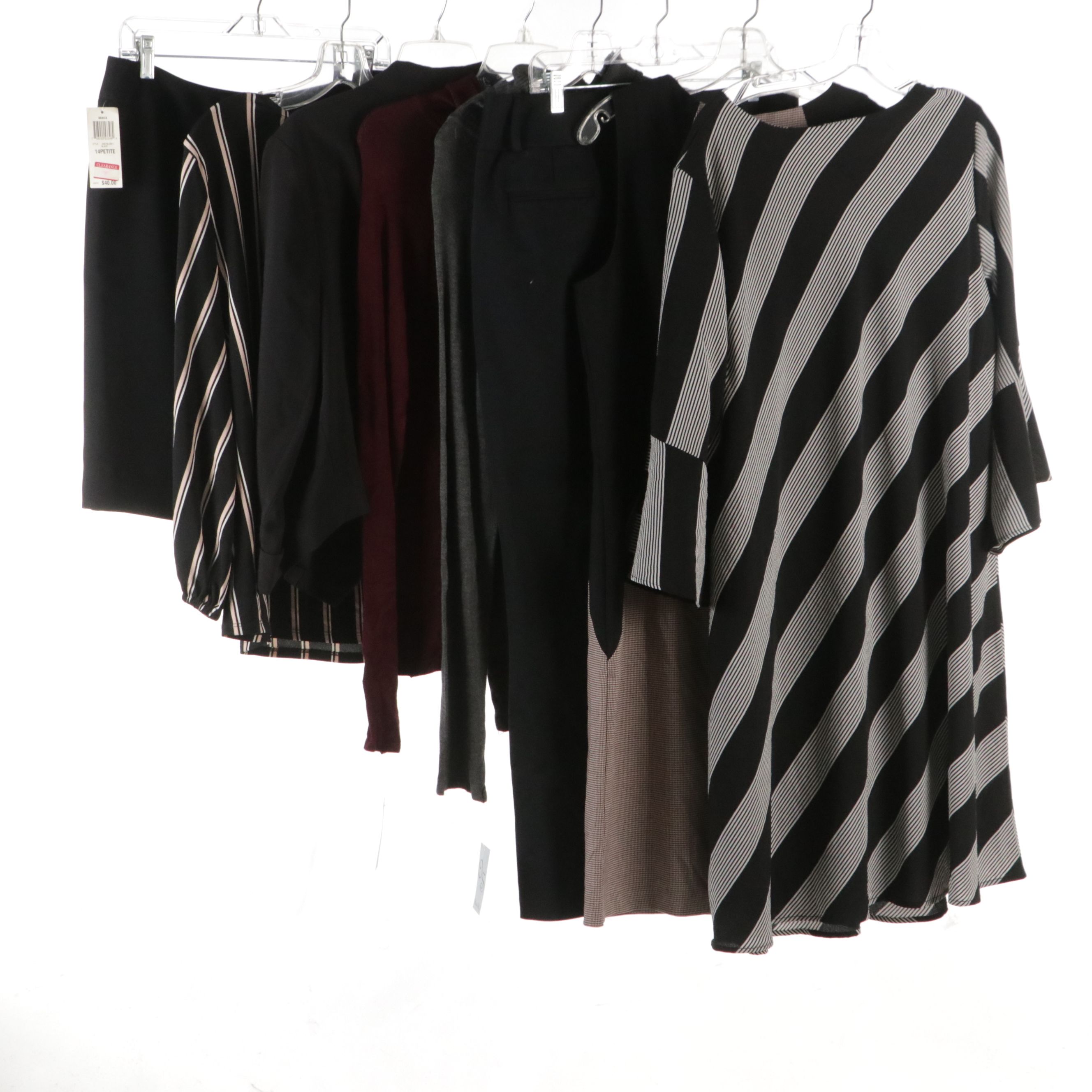 Adrianna Papell Long Sleeve Blouse, Cato Blazer, Ann Taylor Midi Dress and More