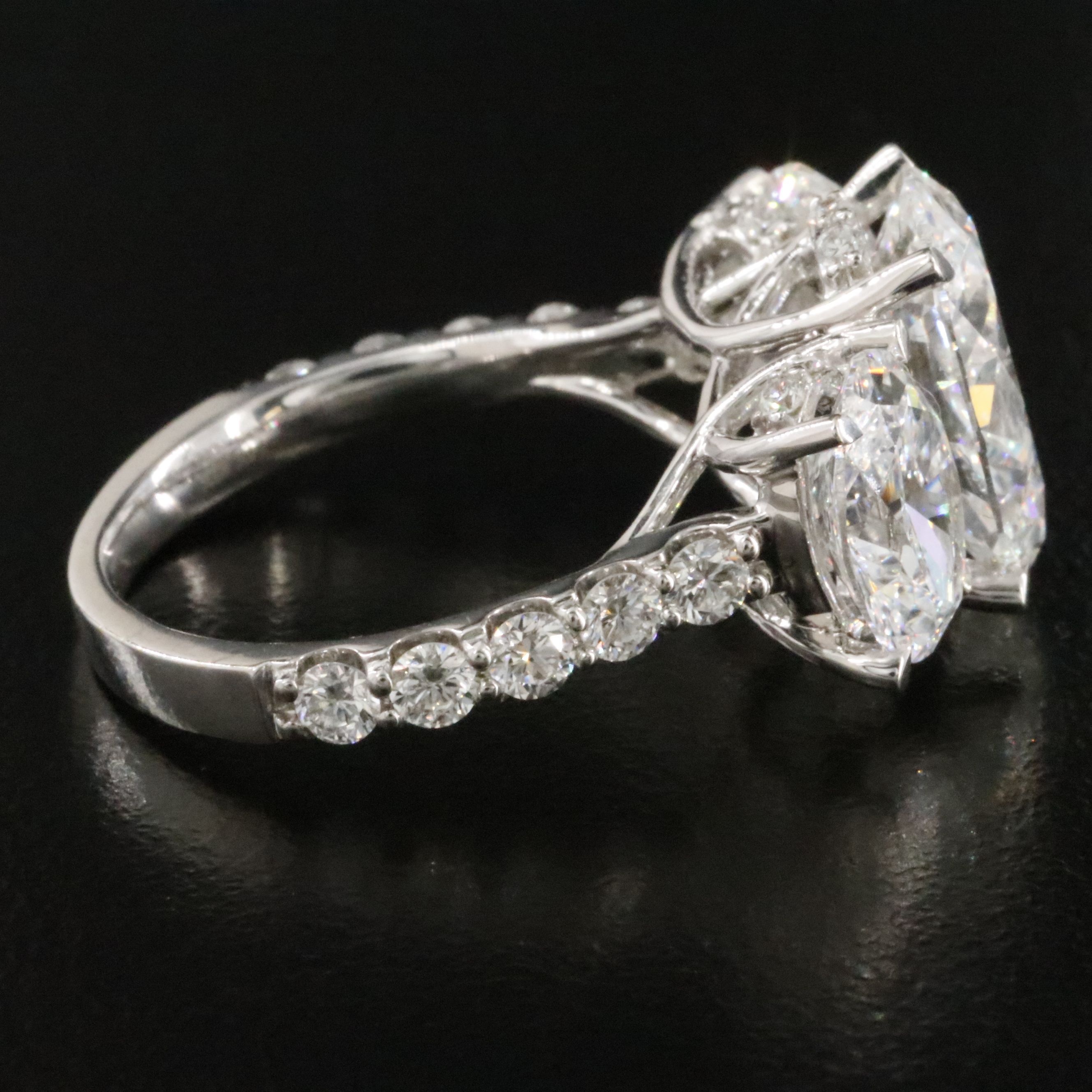 14K 7.14 CTW Lab Grown Diamond Ring