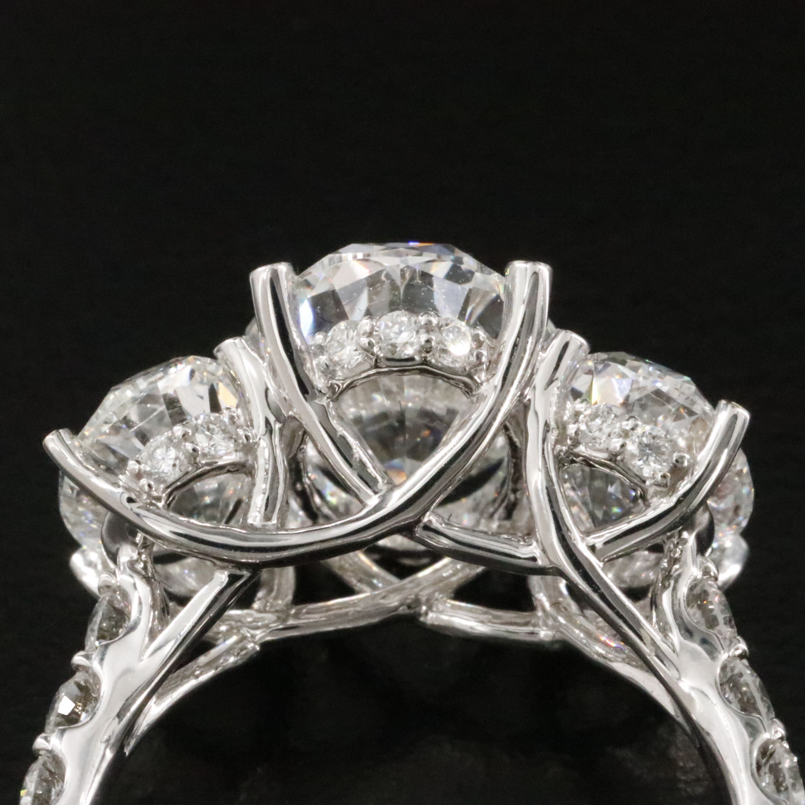 14K 7.14 CTW Lab Grown Diamond Ring