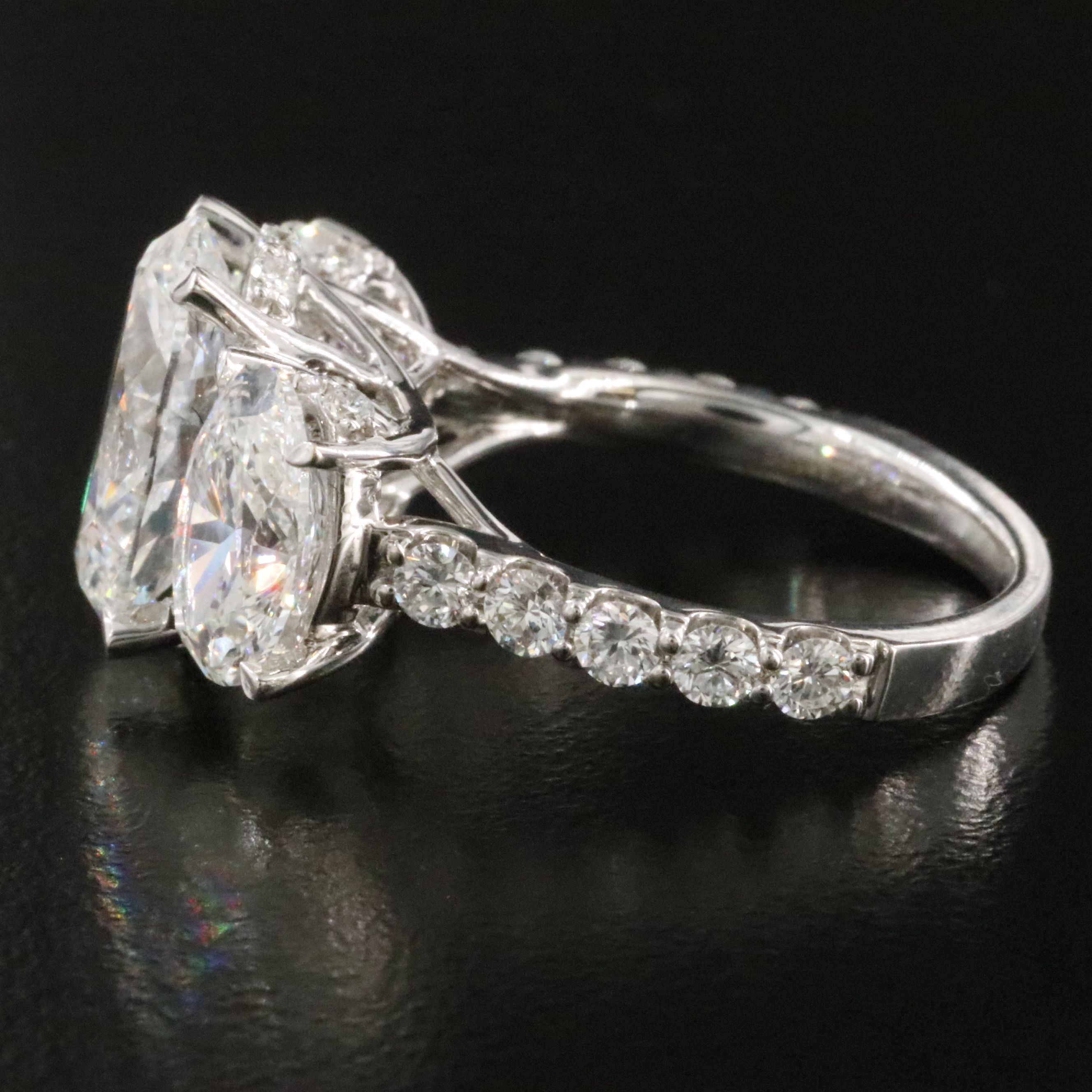 14K 7.14 CTW Lab Grown Diamond Ring