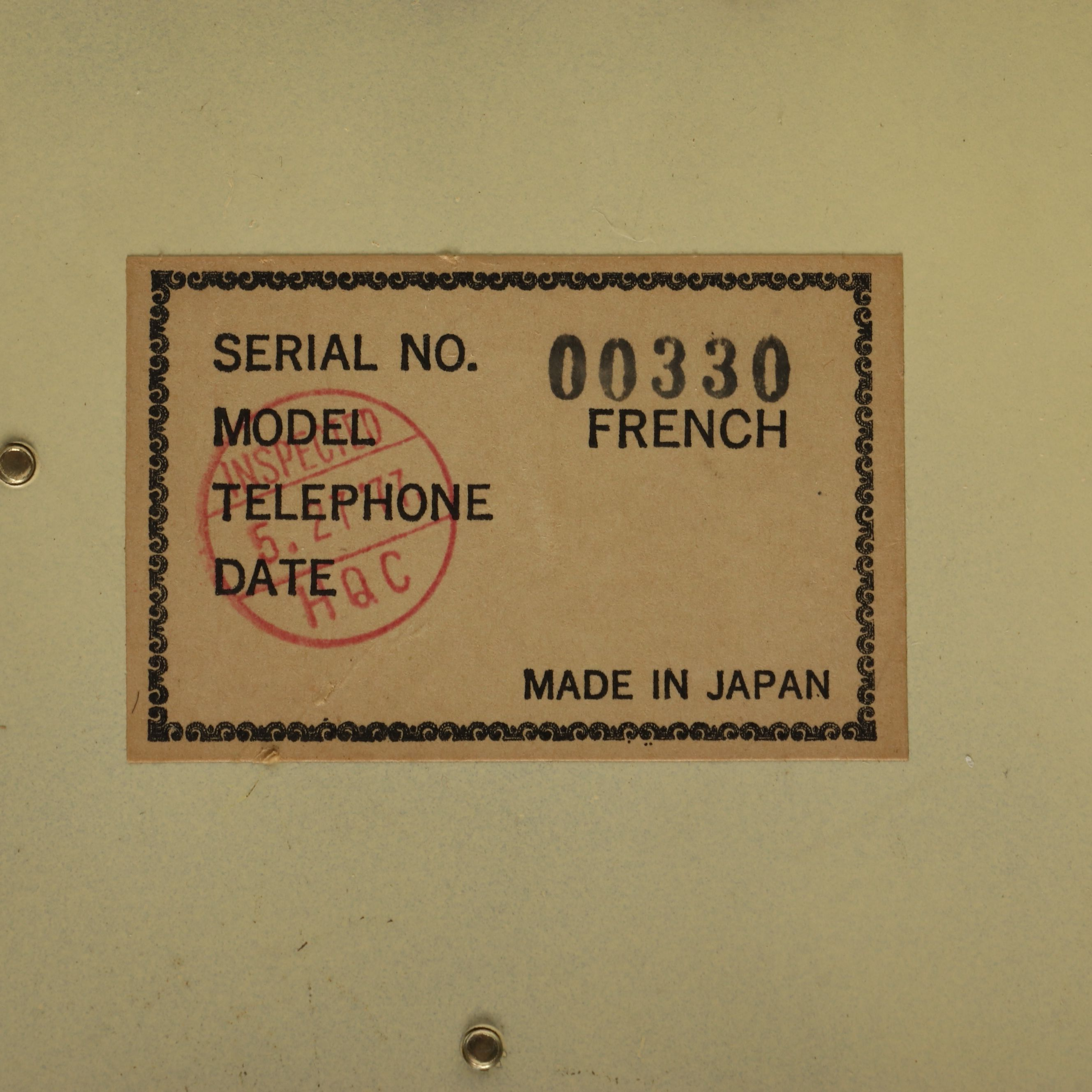 French Style Rotary Dial Telephone