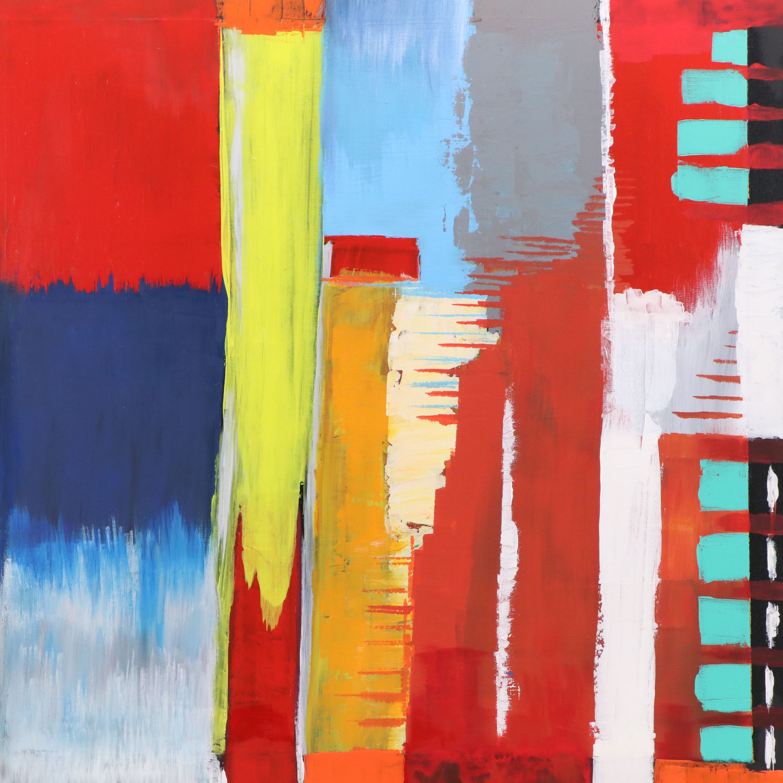 Neville Shenton Abstract Acrylic Painting