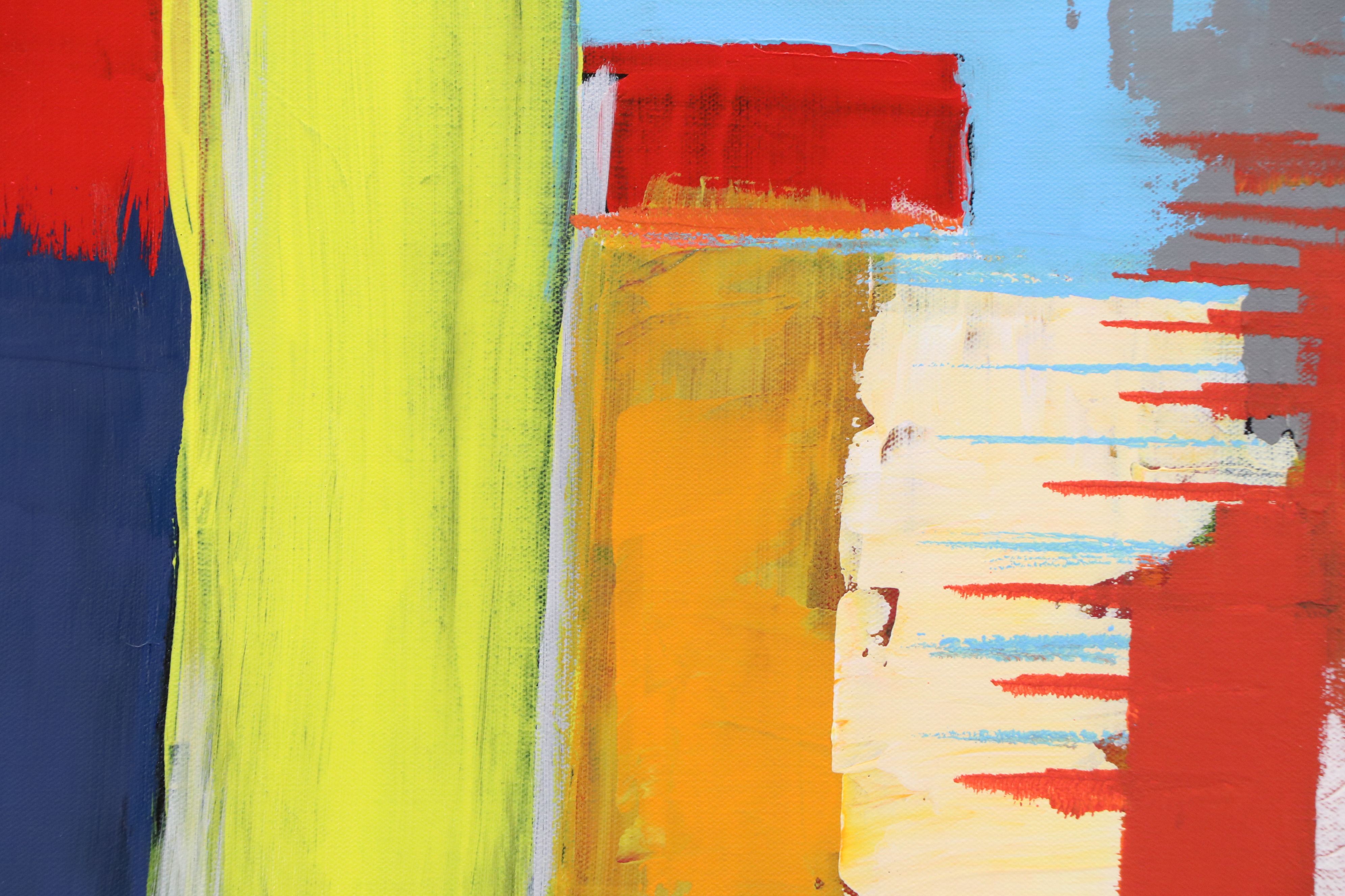 Neville Shenton Abstract Acrylic Painting