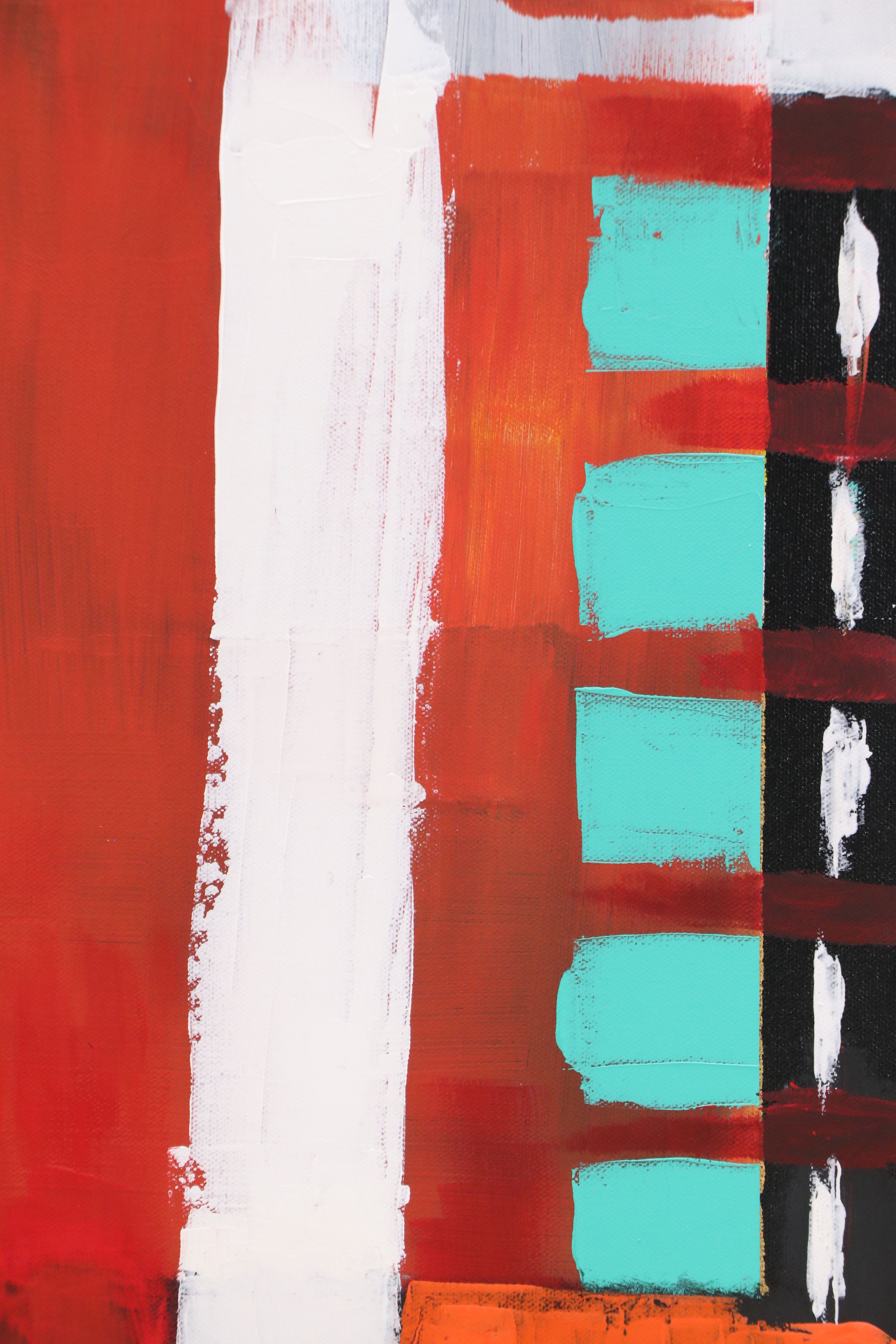 Neville Shenton Abstract Acrylic Painting