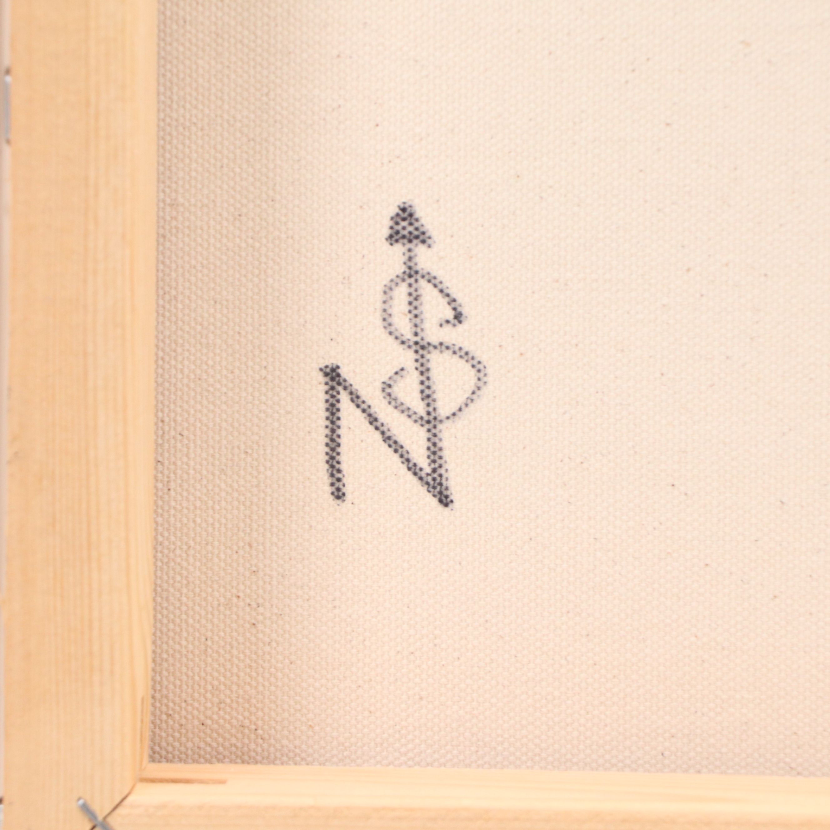 Neville Shenton Abstract Acrylic Painting