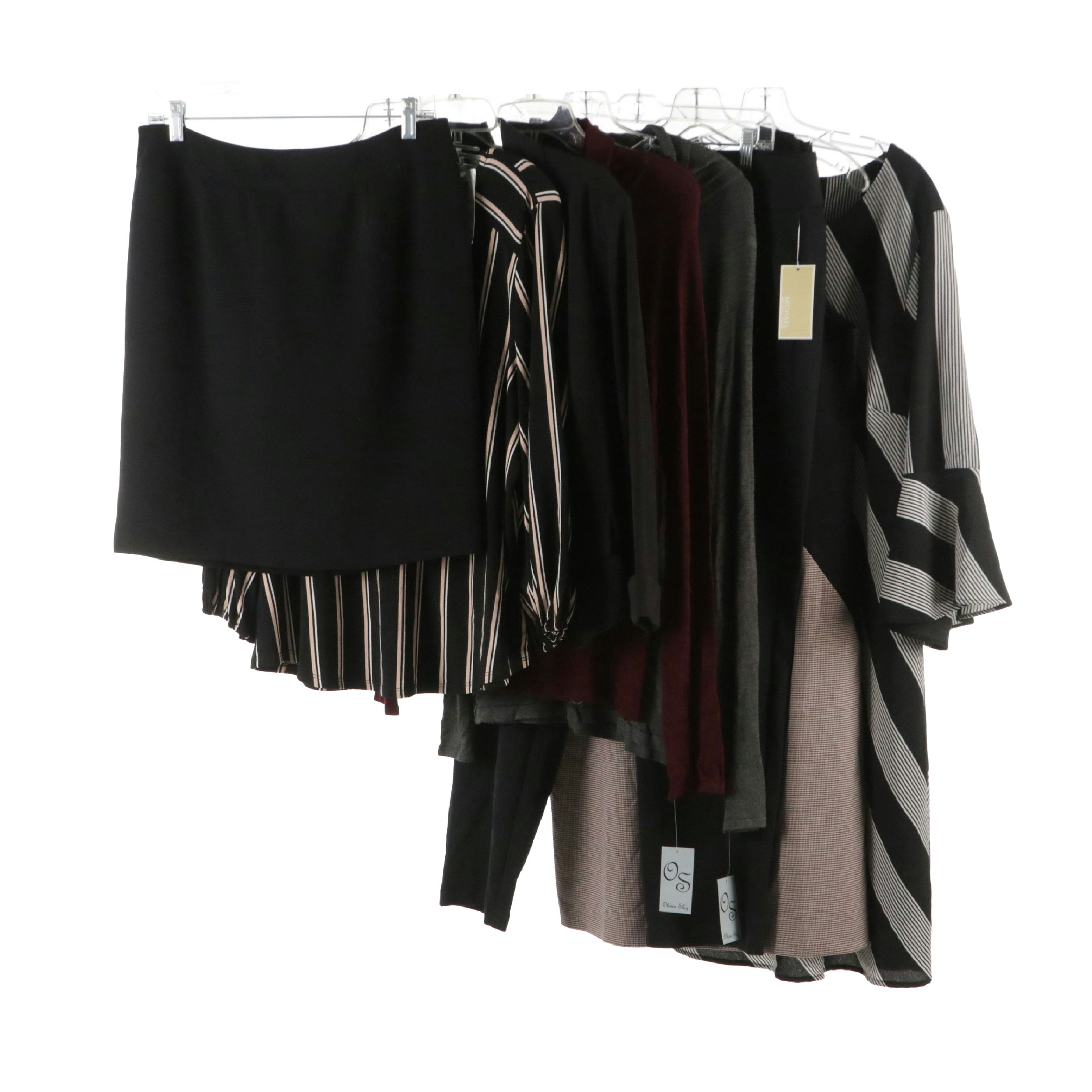 Adrianna Papell Long Sleeve Blouse, Cato Blazer, Ann Taylor Midi Dress and More