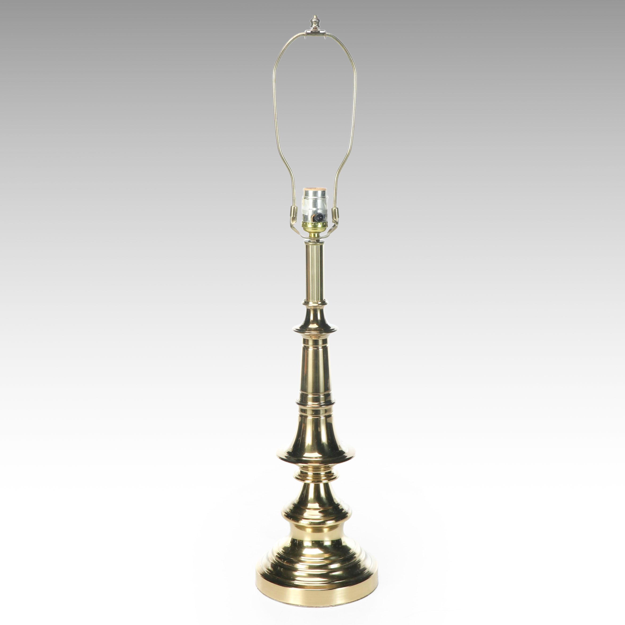 Spun Brass Table Lamp, Vintage