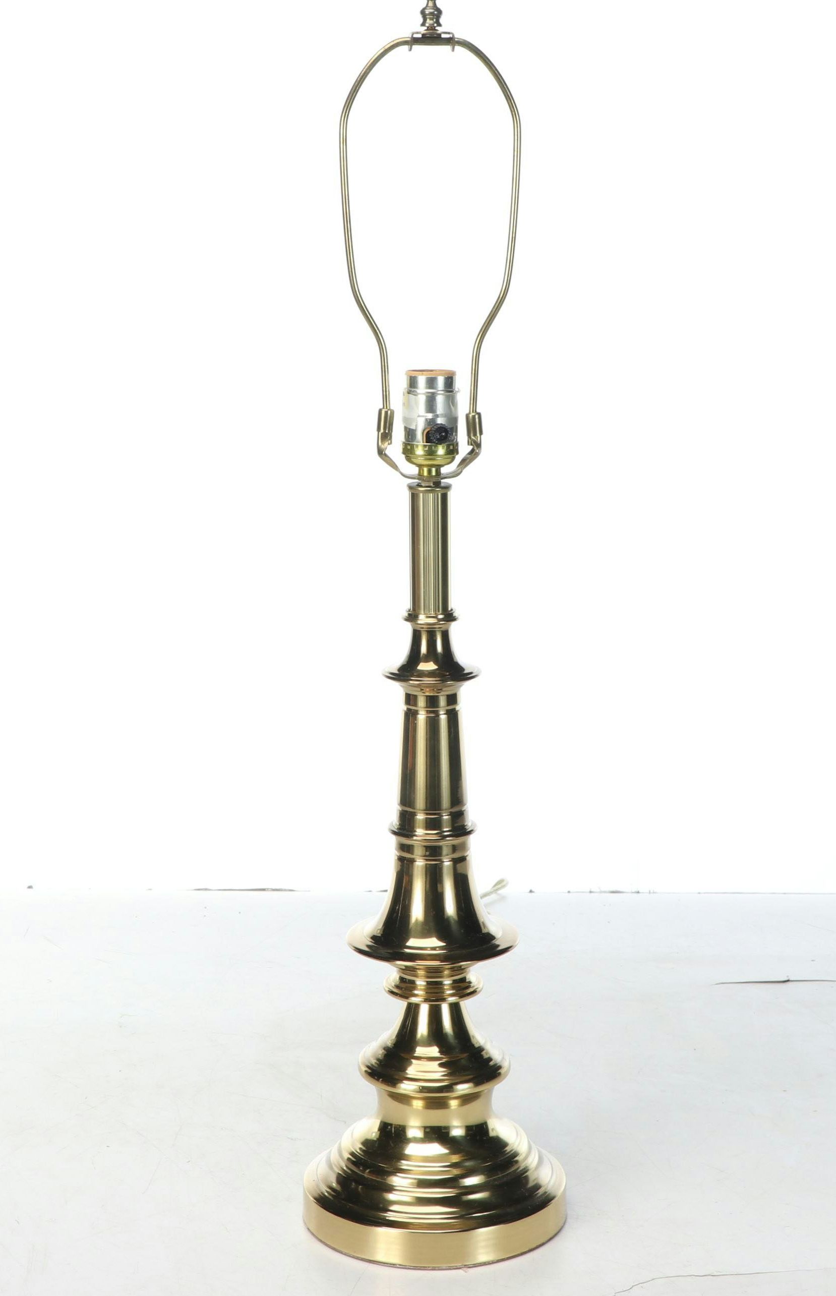 Spun Brass Table Lamp, Vintage