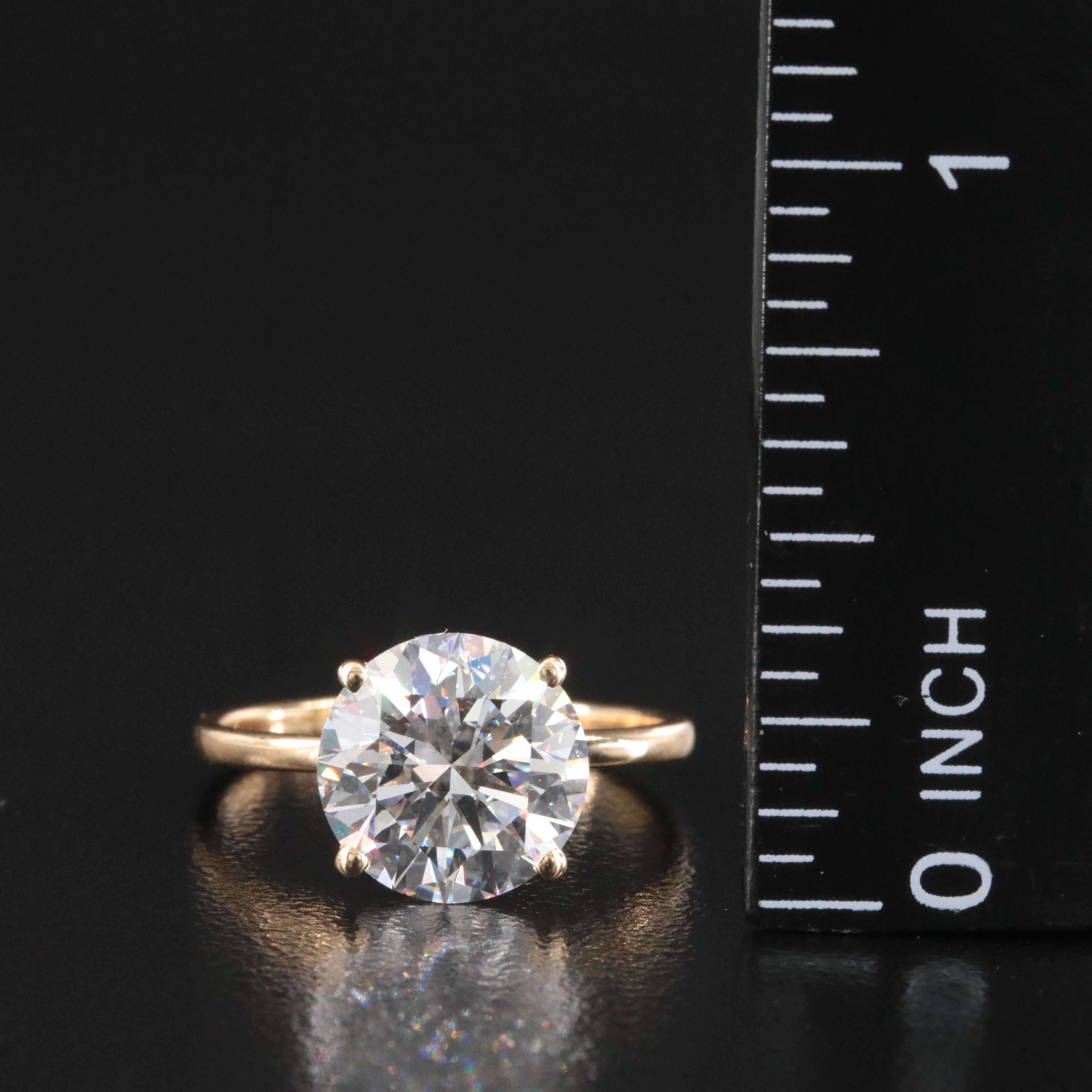 18K 3.03 CT Lab Grown Diamond Ring with IGI Report