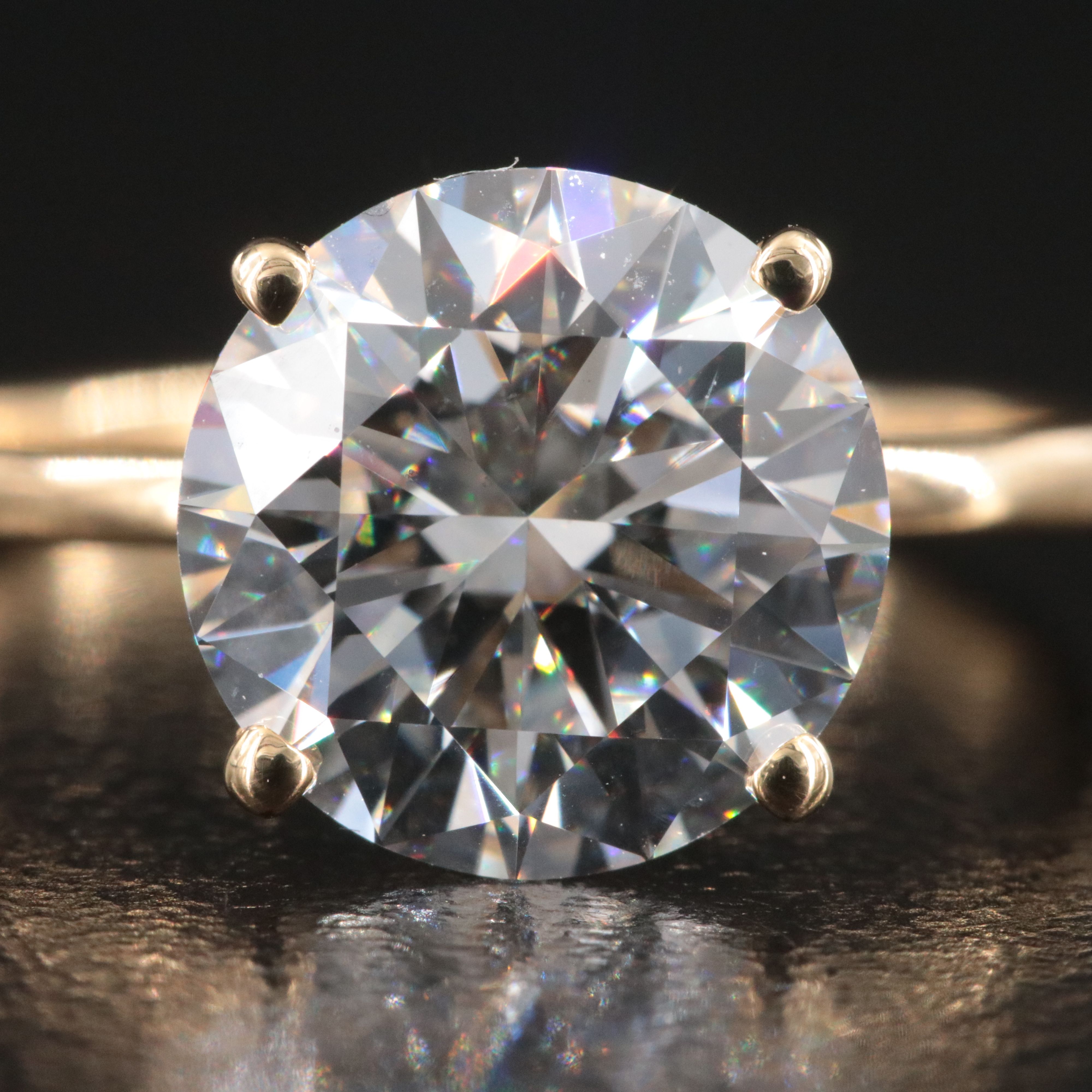 18K 3.03 CT Lab Grown Diamond Ring with IGI Report