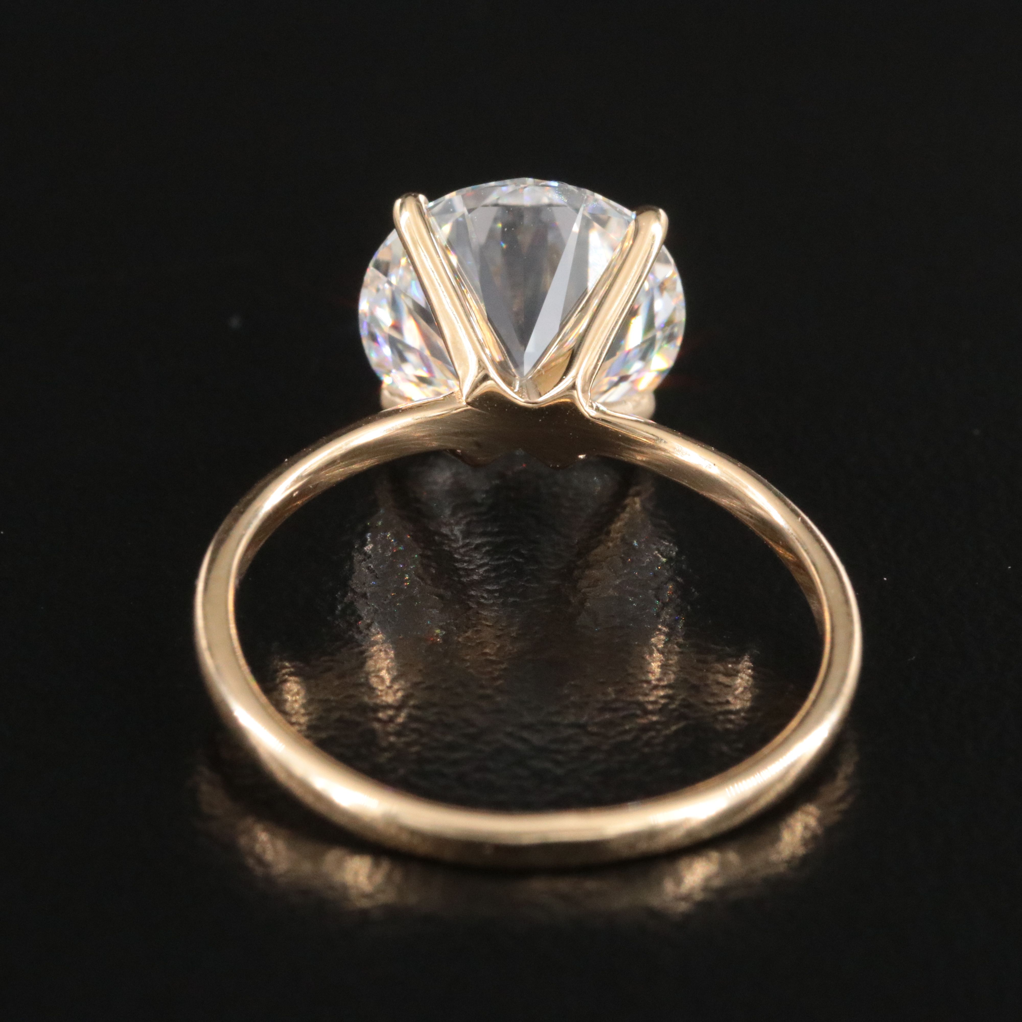 18K 3.03 CT Lab Grown Diamond Ring with IGI Report