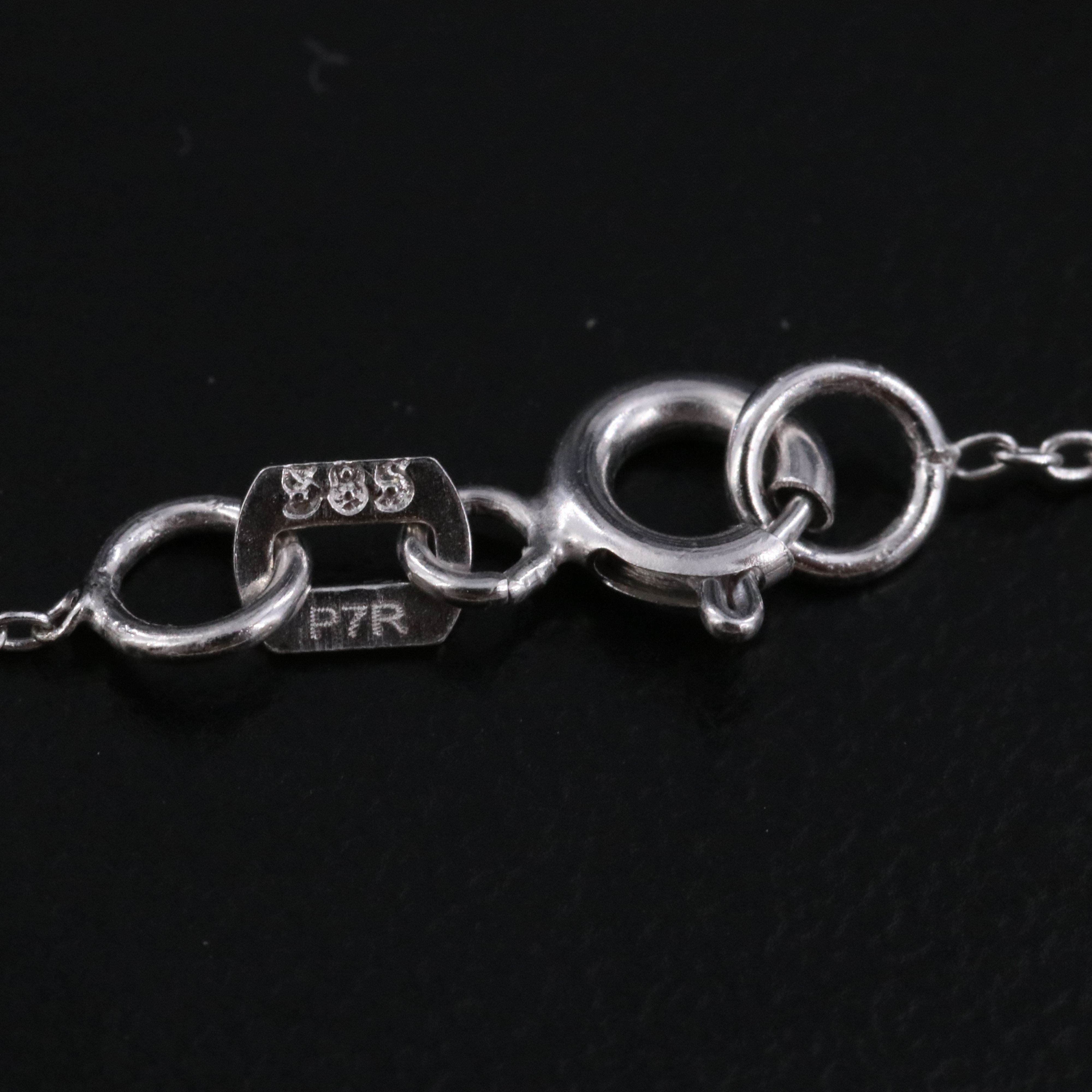 14K 10.01 CT Lab Grown Diamond Pendant Necklace with IGI Report