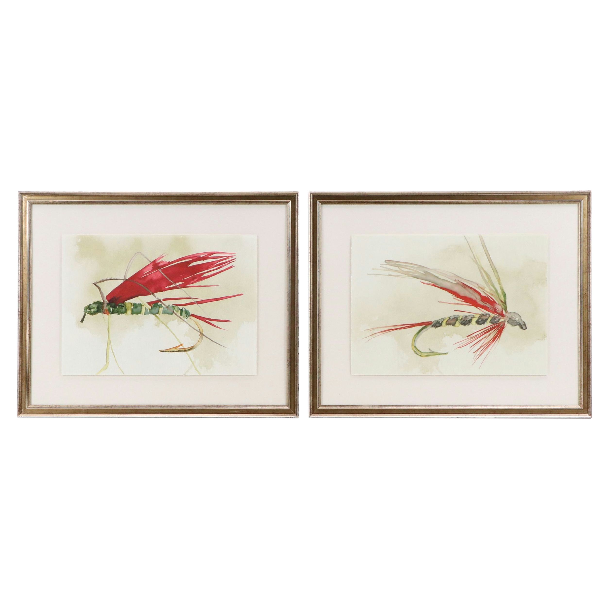 Digital Prints "Fishing Lure Study 2" and "Fishing Lure Study 3", 21st Century