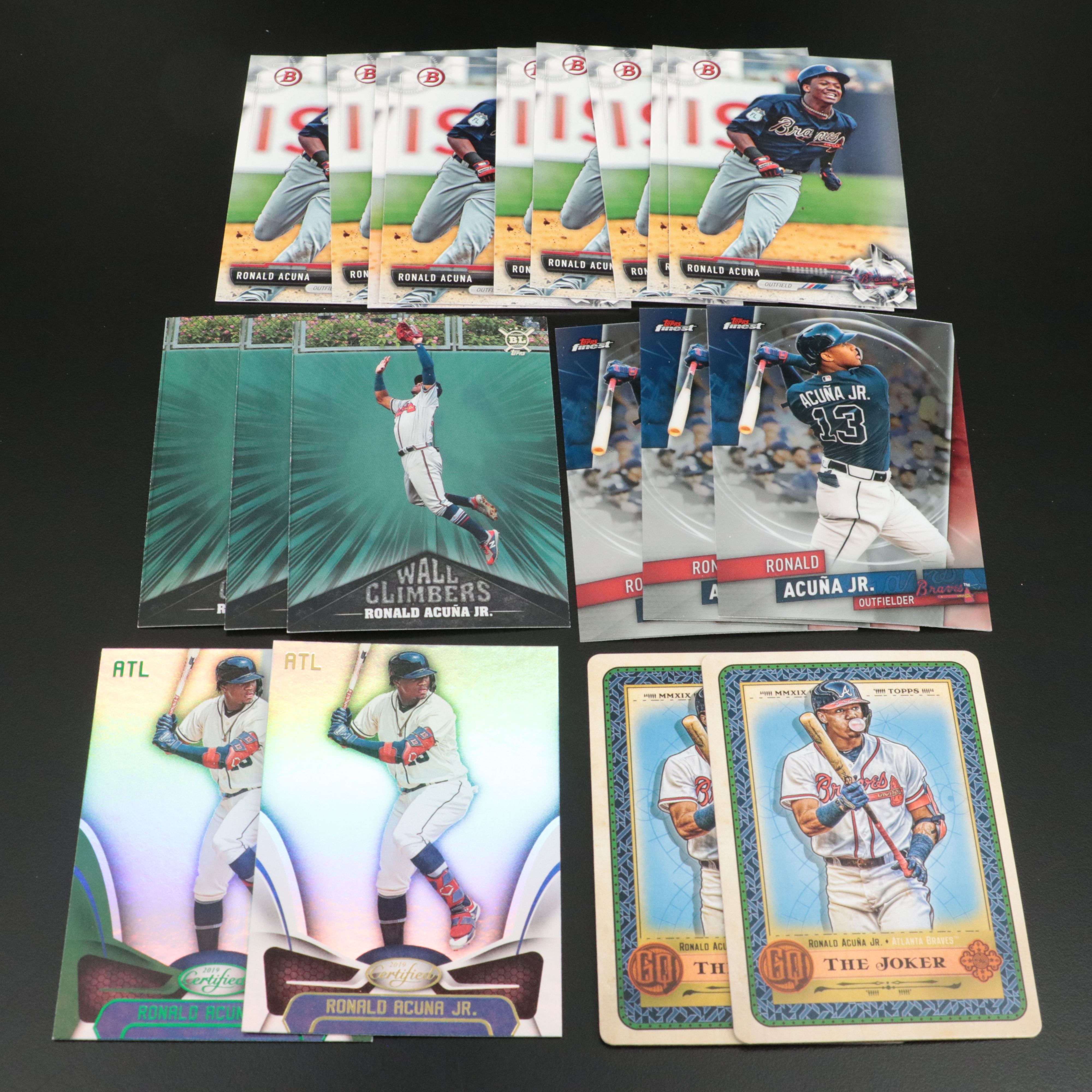 Ronald Acuna Jr. Baseball Cards Featuring Prospect, Insterts, and More 2017-2019