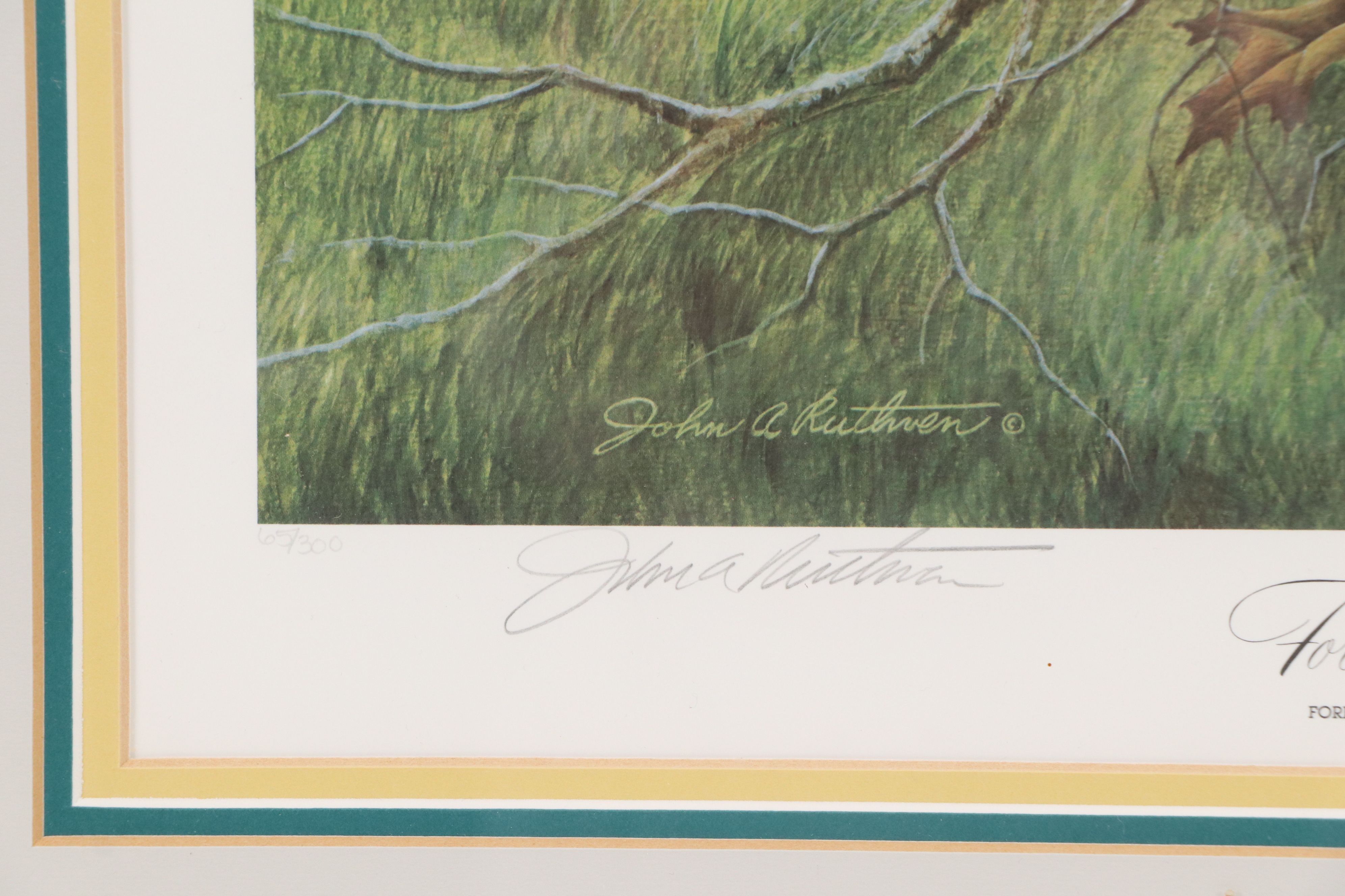 John A. Ruthven Offset Lithograph "Fort Hamilton"