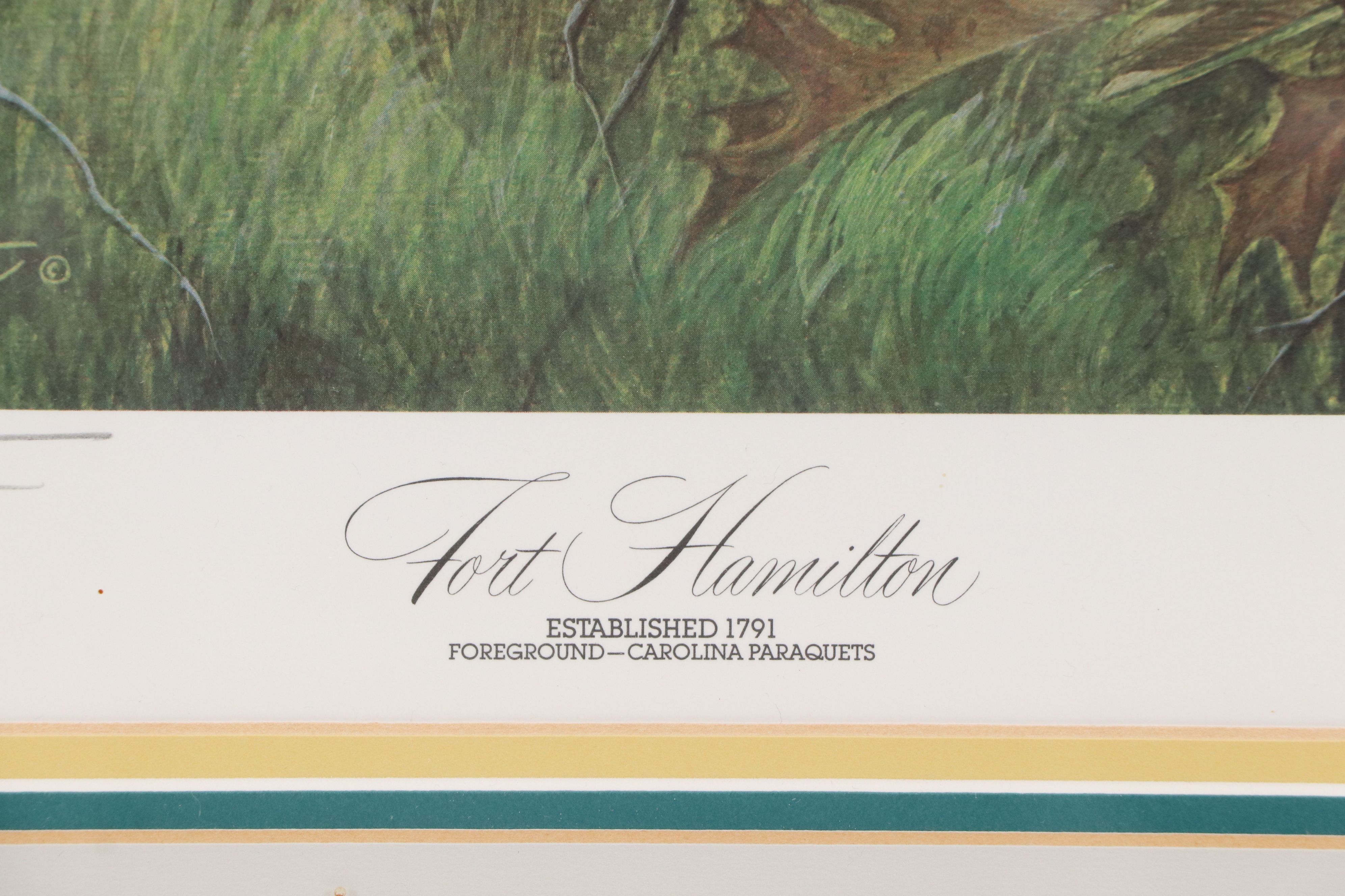 John A. Ruthven Offset Lithograph "Fort Hamilton"