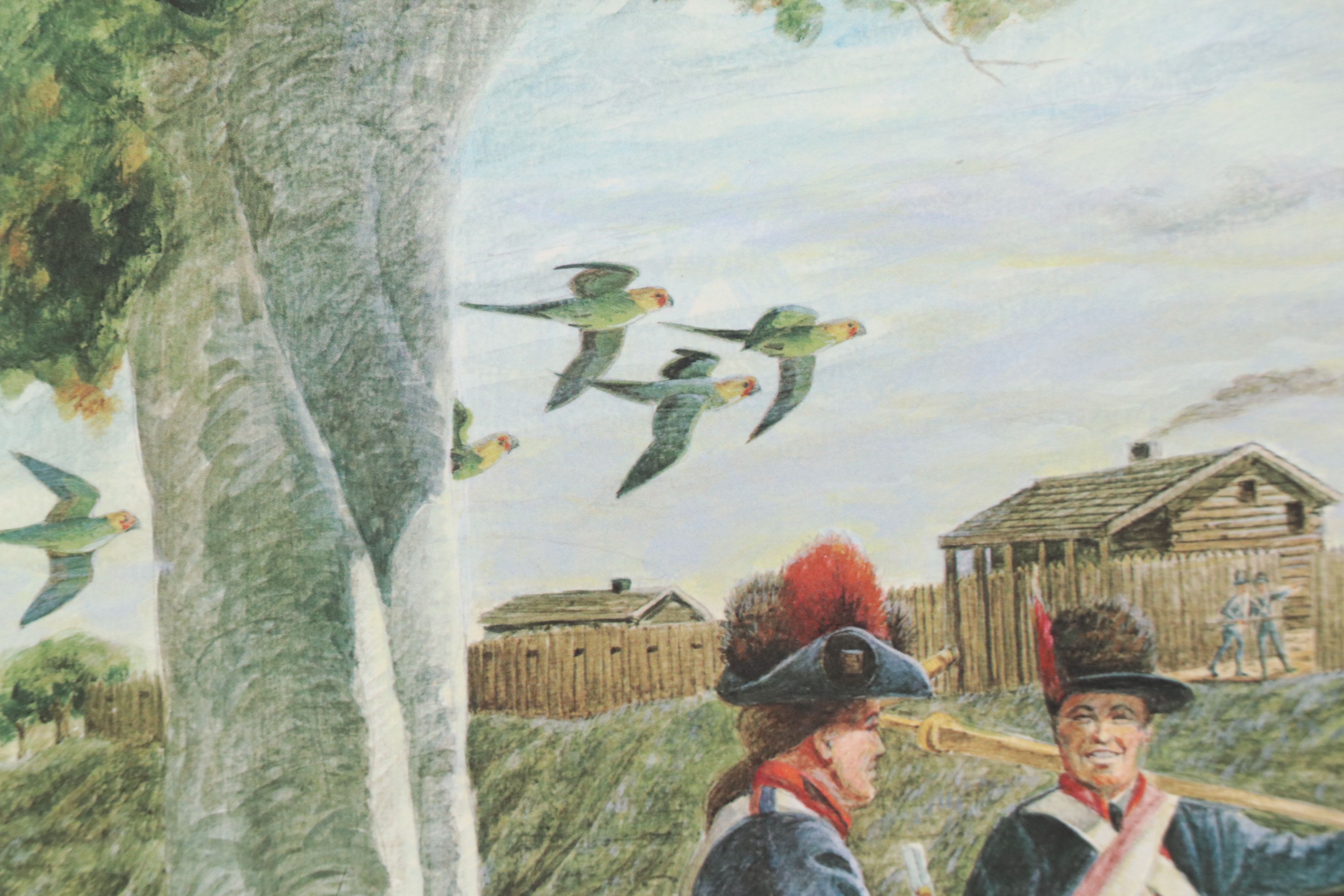 John A. Ruthven Offset Lithograph "Fort Hamilton"