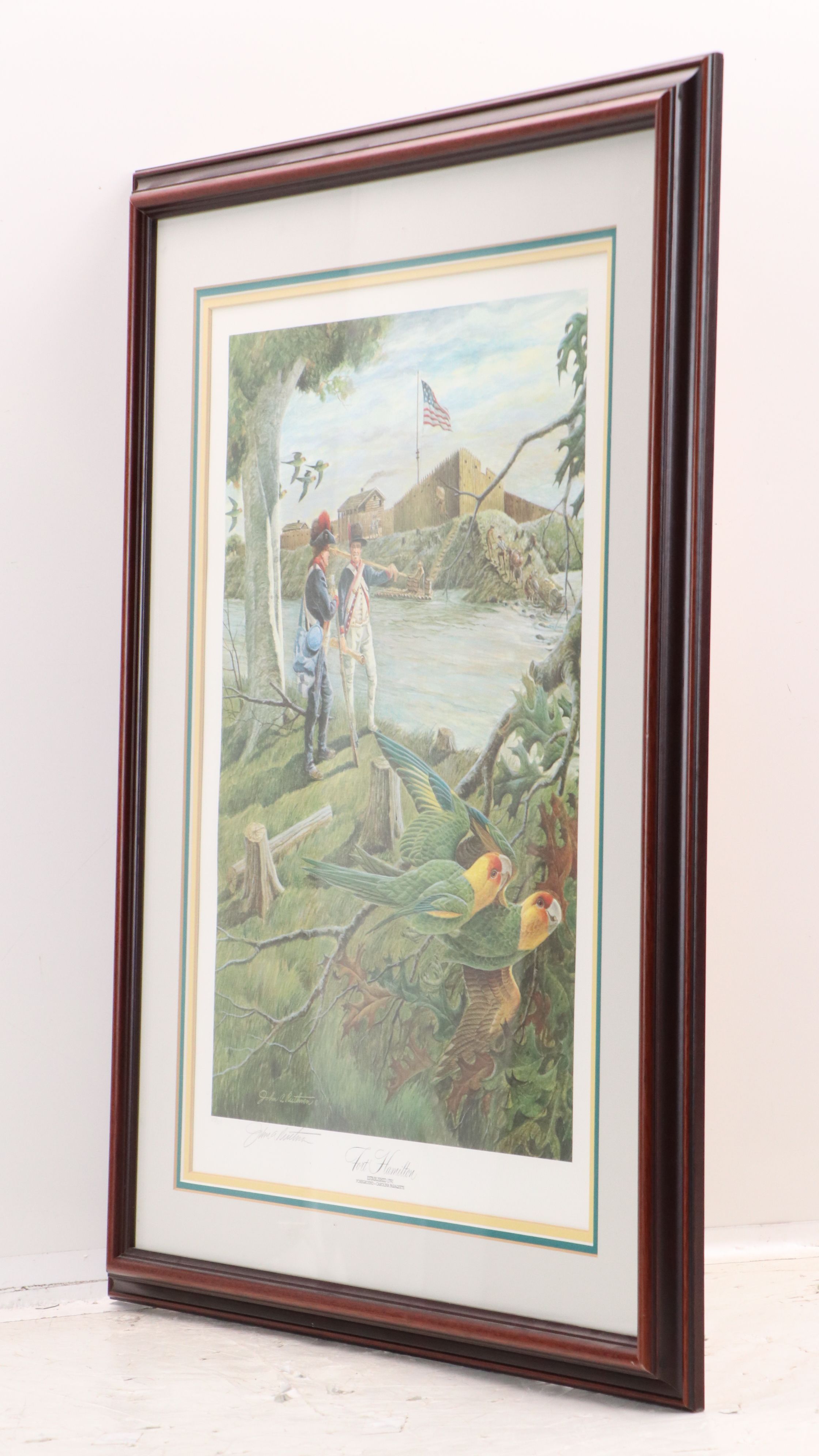 John A. Ruthven Offset Lithograph "Fort Hamilton"