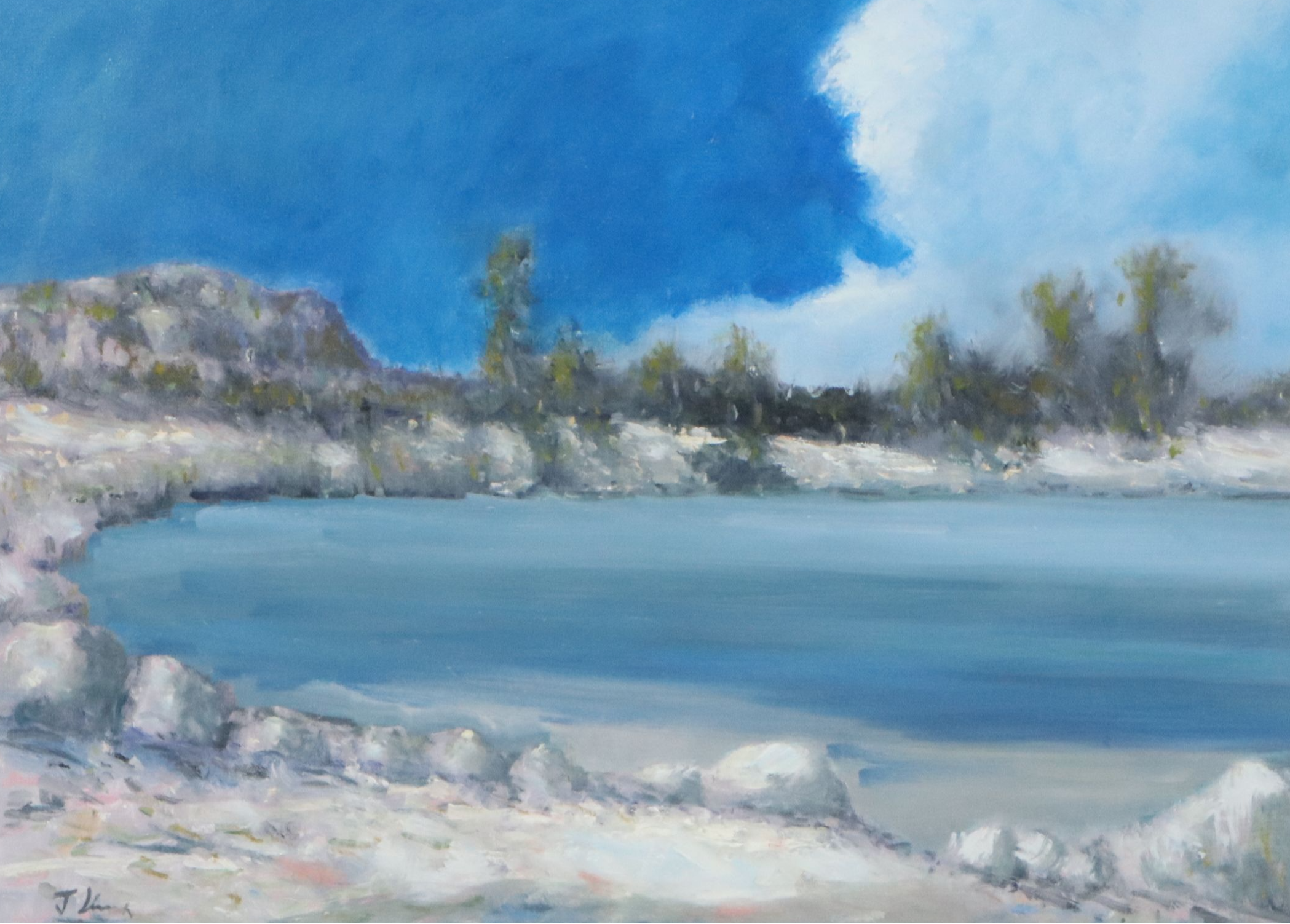 José M. Lima Oil Painting of Coastal Landscape, 2026