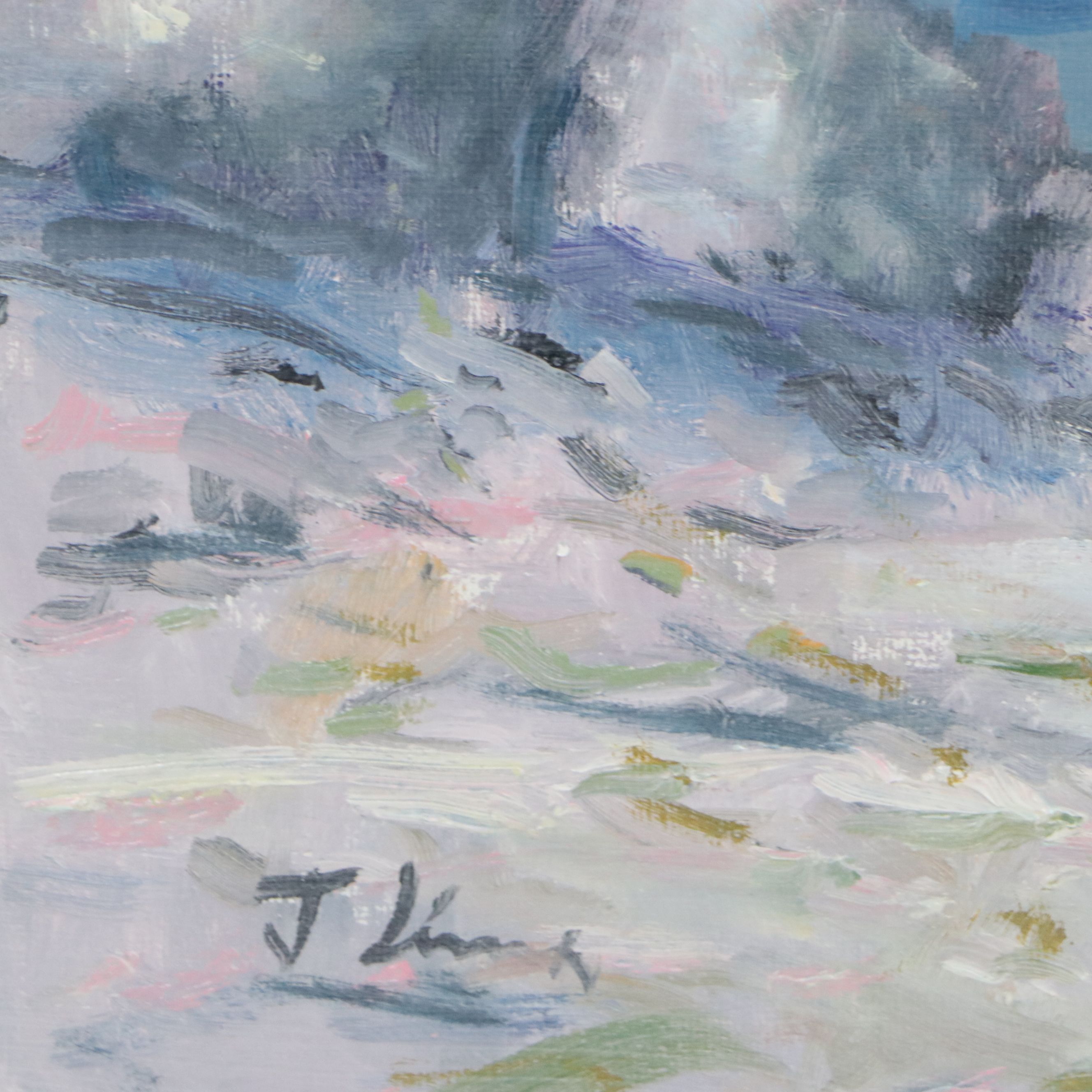 José M. Lima Oil Painting of Coastal Landscape, 2026