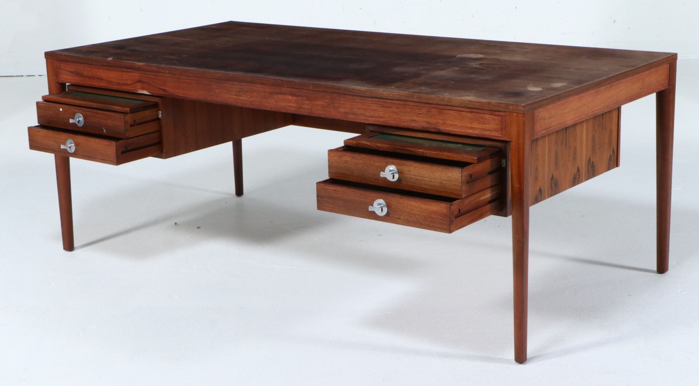 'Diplomat' Writing Desk by Finn Juhl, France o Son, Denmark, Mid-20th Century