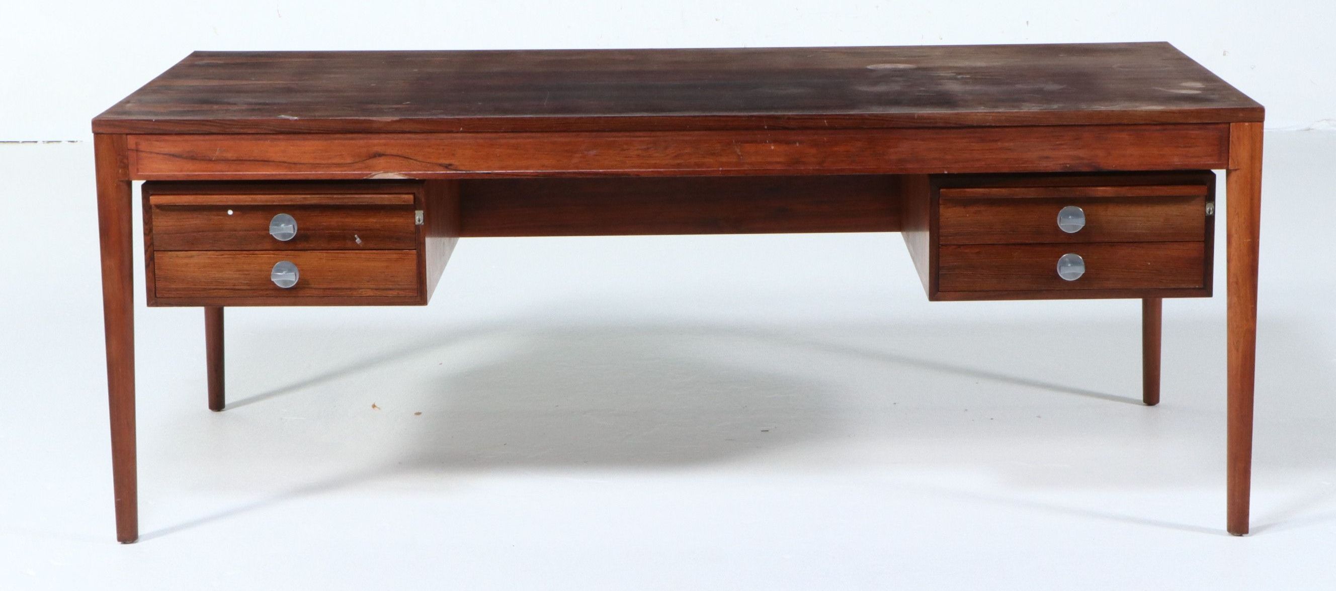 'Diplomat' Writing Desk by Finn Juhl, France o Son, Denmark, Mid-20th Century