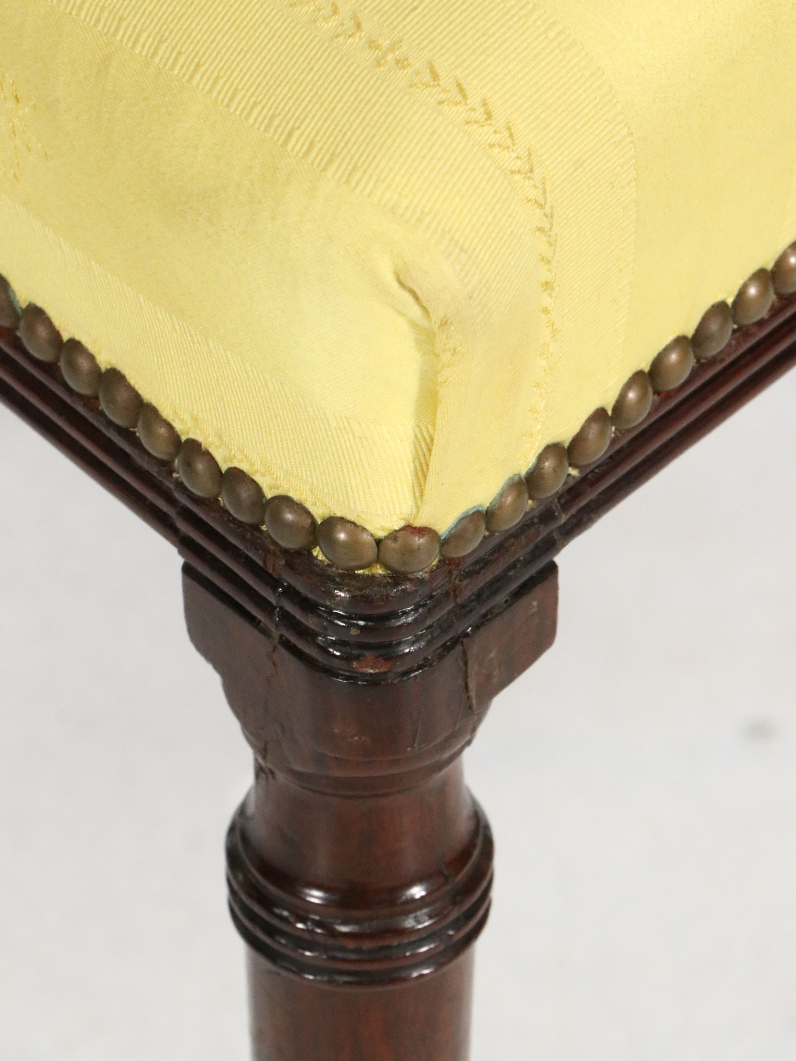 Set of Six Sheraton Style Mahogany Dining Chairs