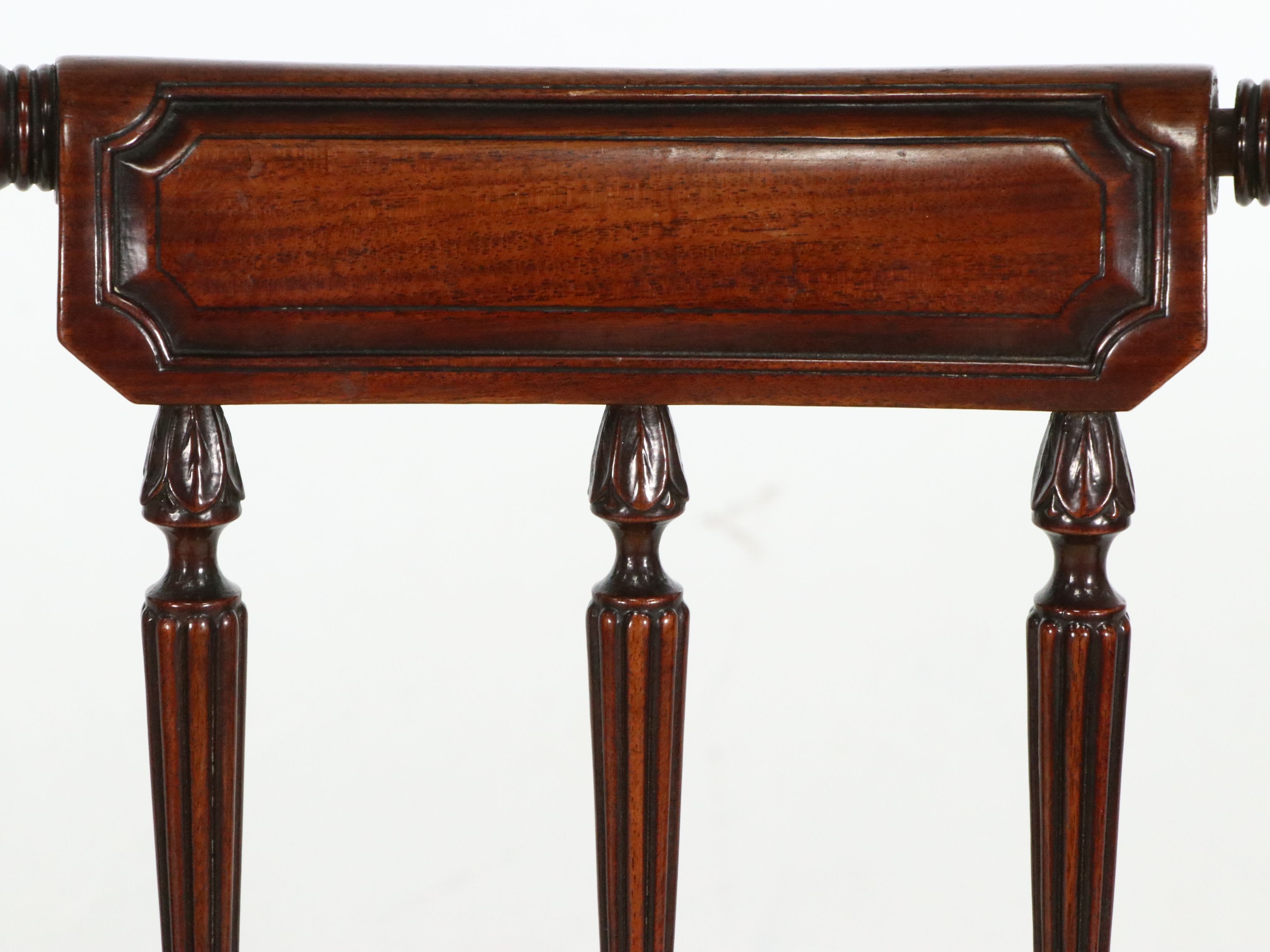 Set of Six Sheraton Style Mahogany Dining Chairs