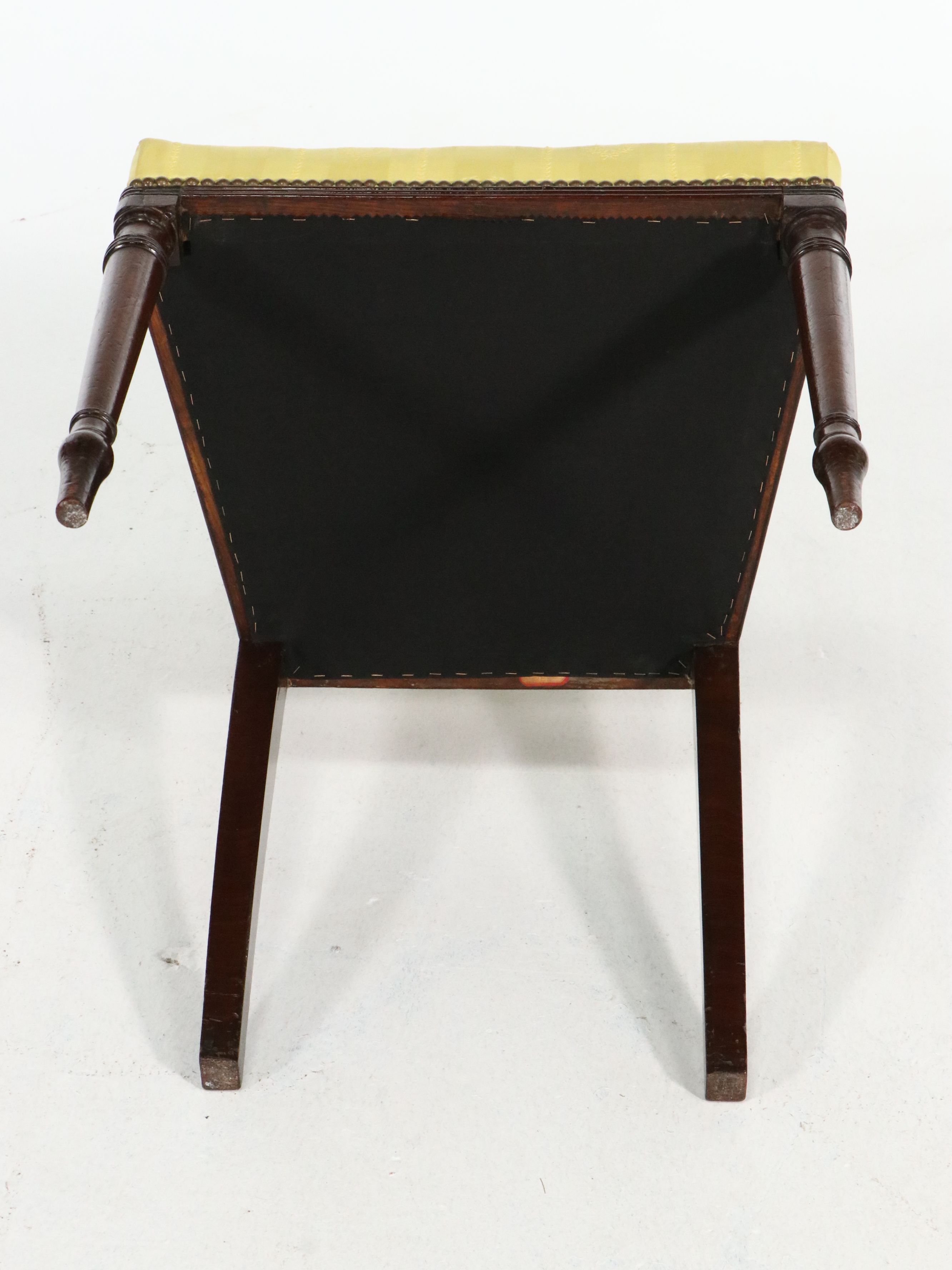 Set of Six Sheraton Style Mahogany Dining Chairs