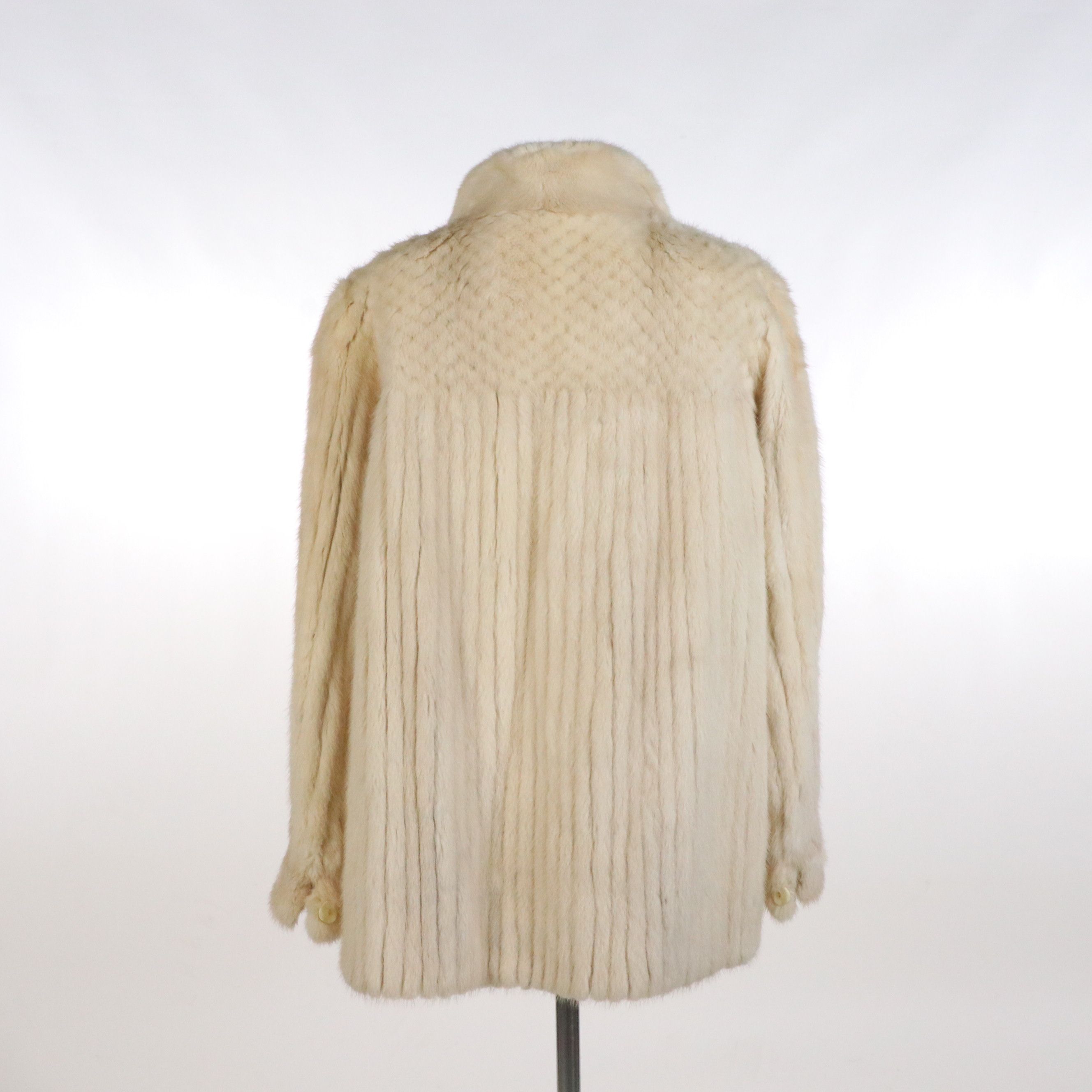 Nigbor Furs Cream Colored Mink Fur Coat