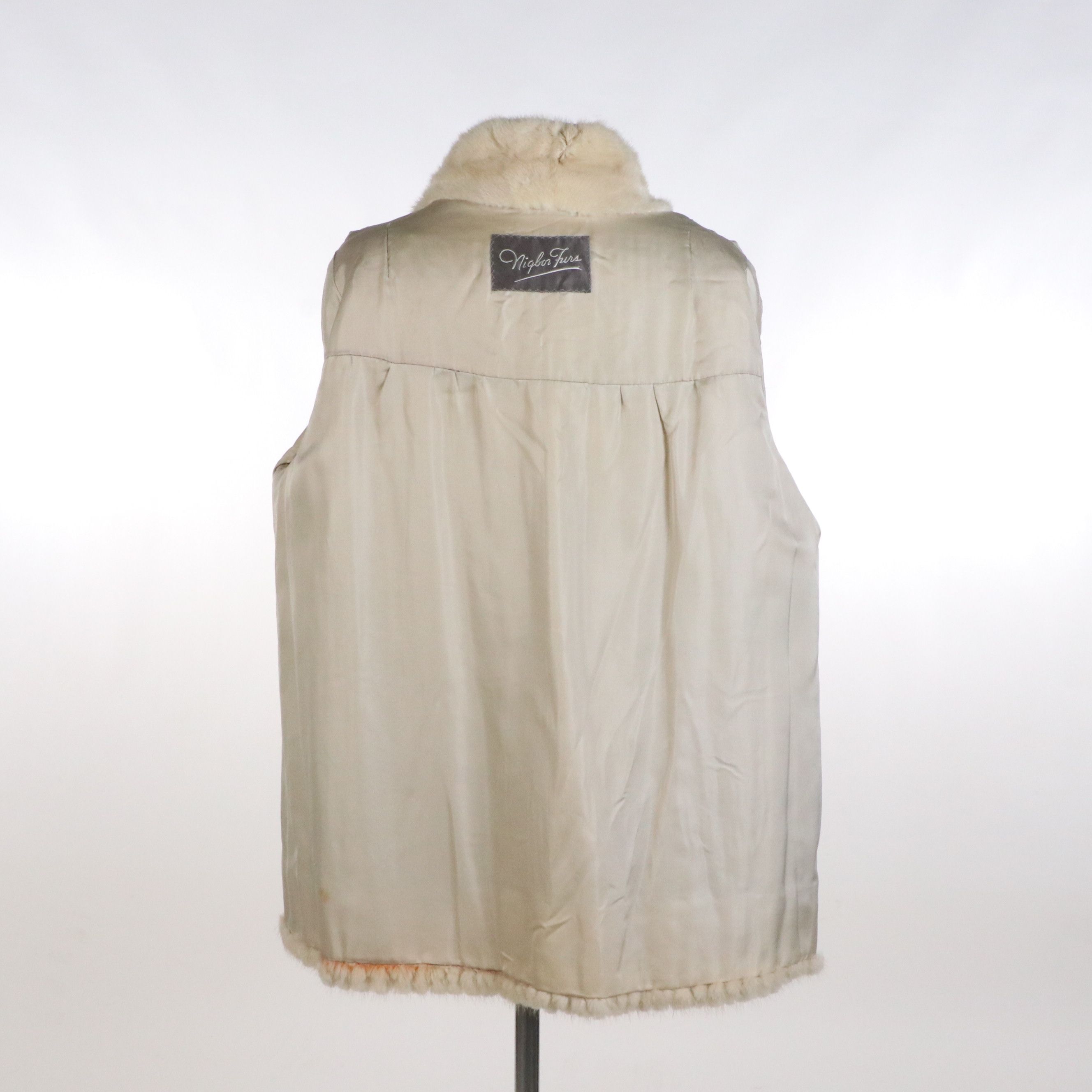 Nigbor Furs Cream Colored Mink Fur Coat