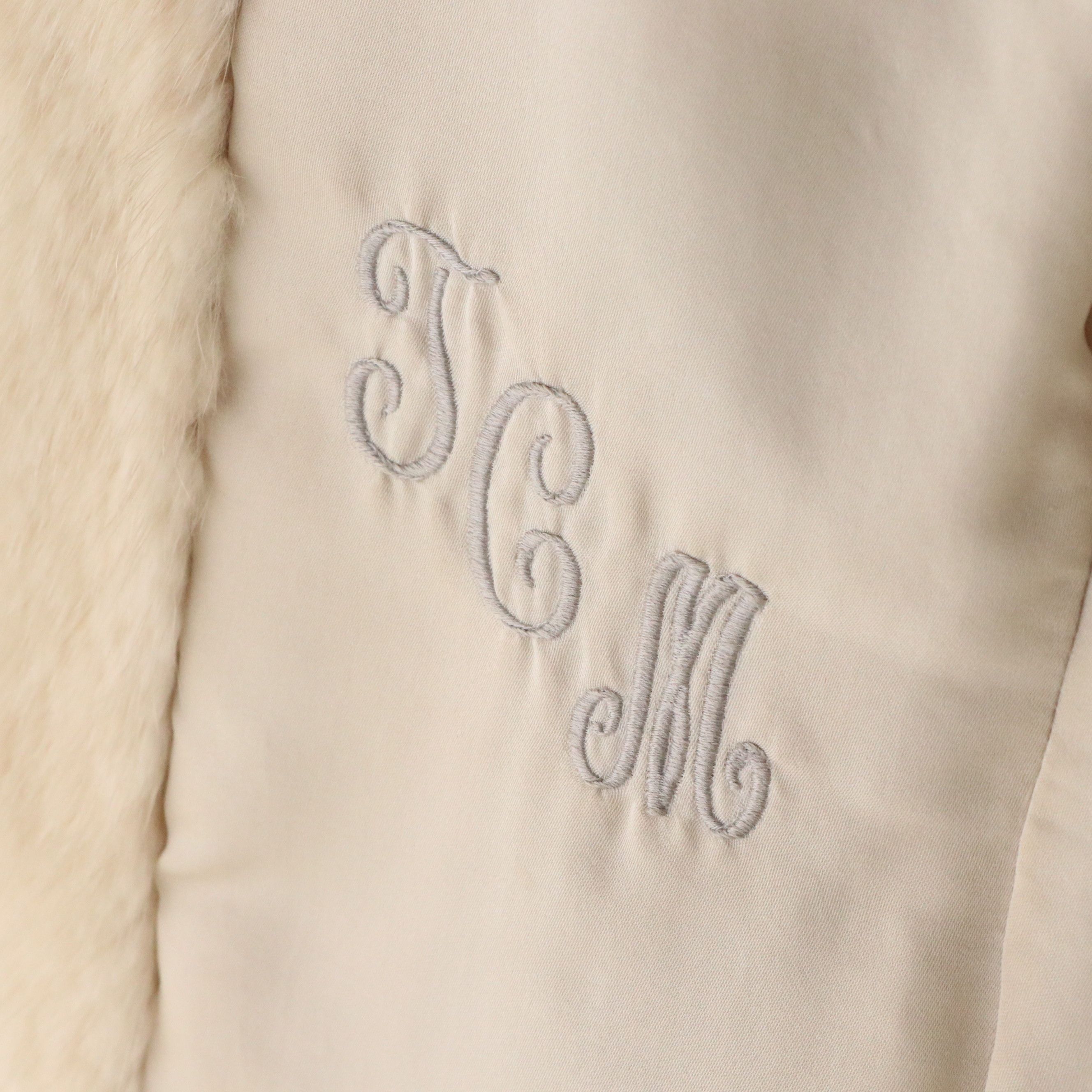 Nigbor Furs Cream Colored Mink Fur Coat