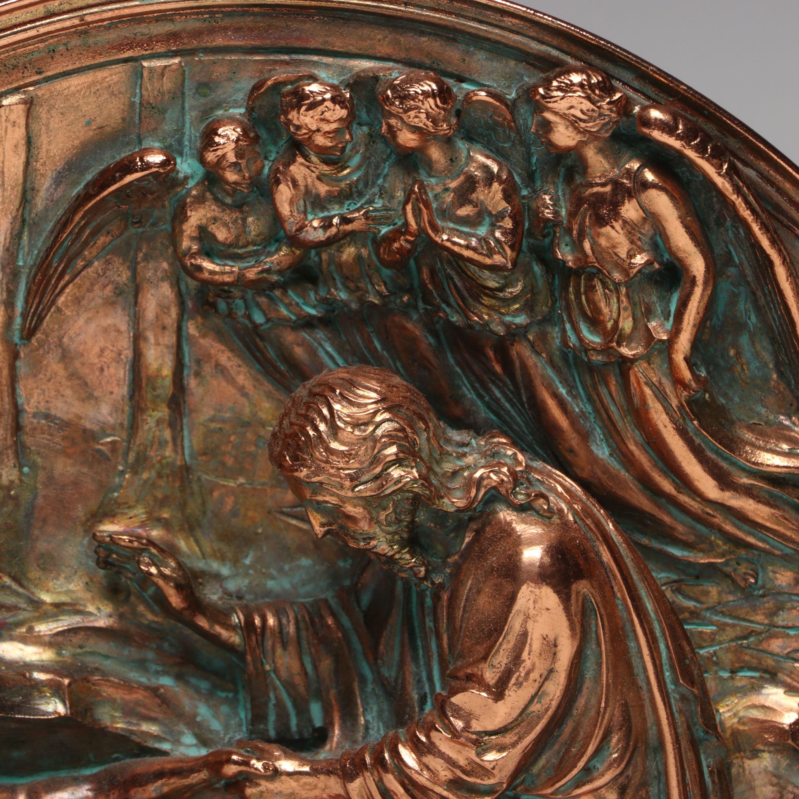 Incolay Studios Cameo Plate with Studio Dante di Volteradici Relief Wall Plate