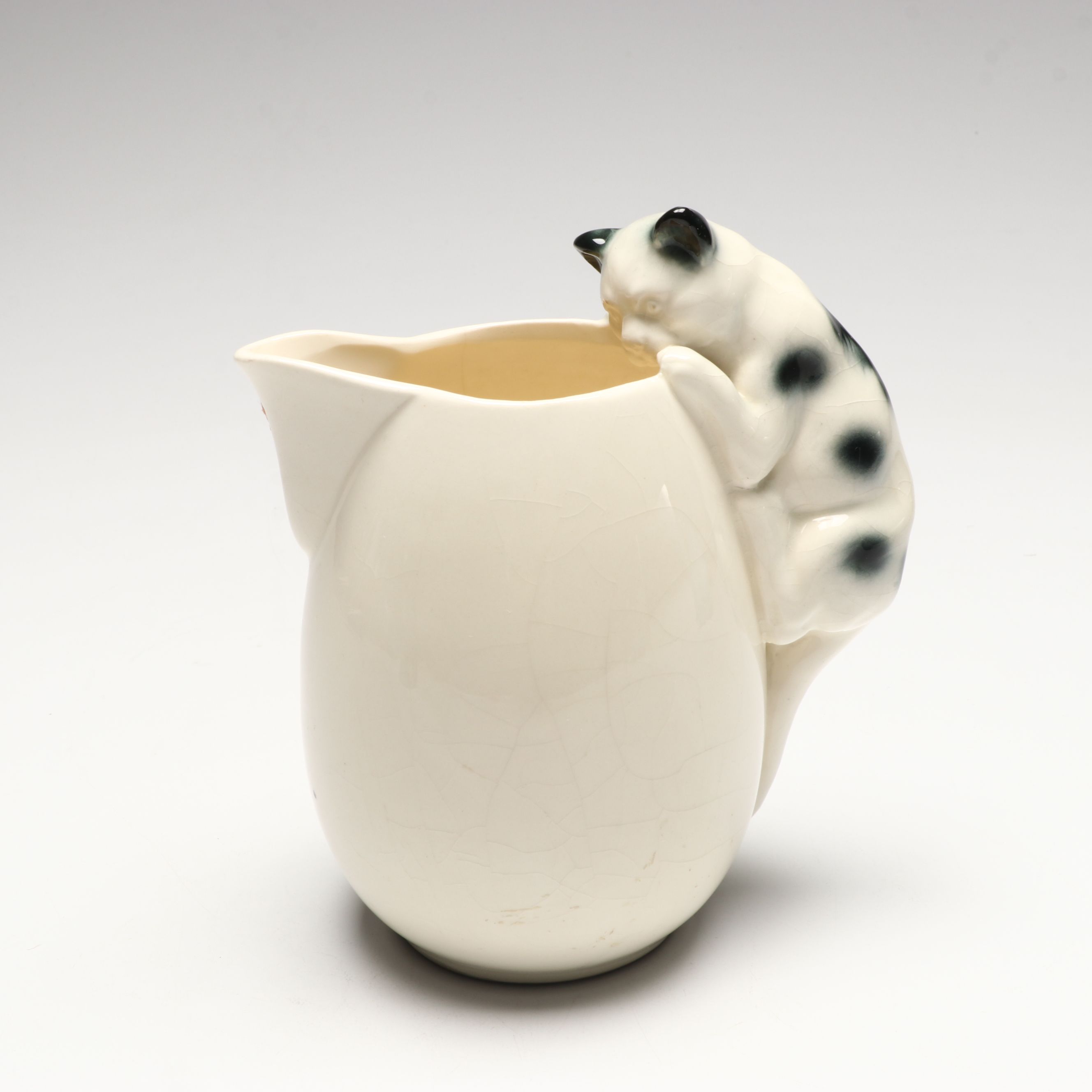 Erphila Fayence with Other Novelty Ceramic Animal Creamers, Early to Mid-20th C.