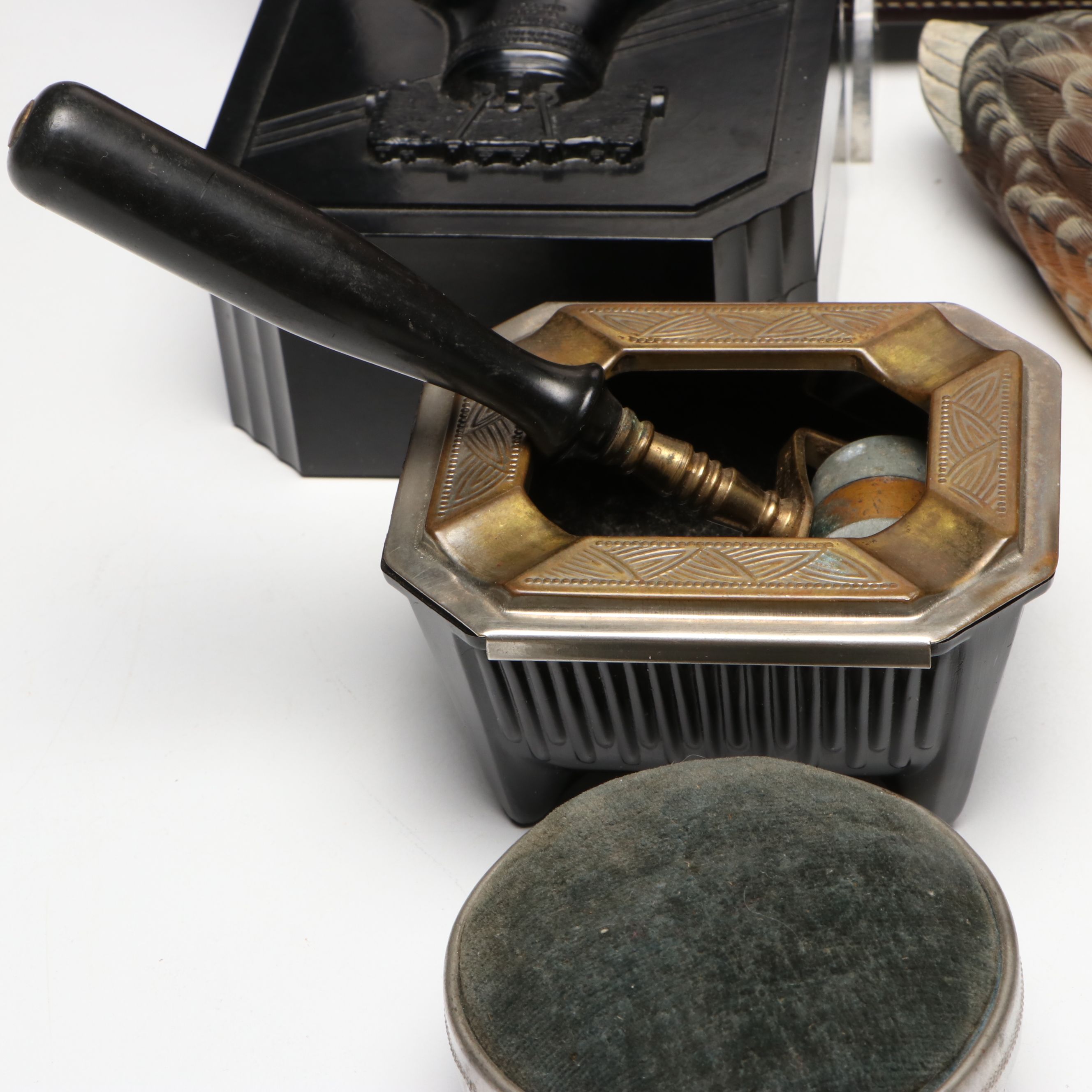 Aristoloy Steels Leather Folder and More Vintage Office Accessories