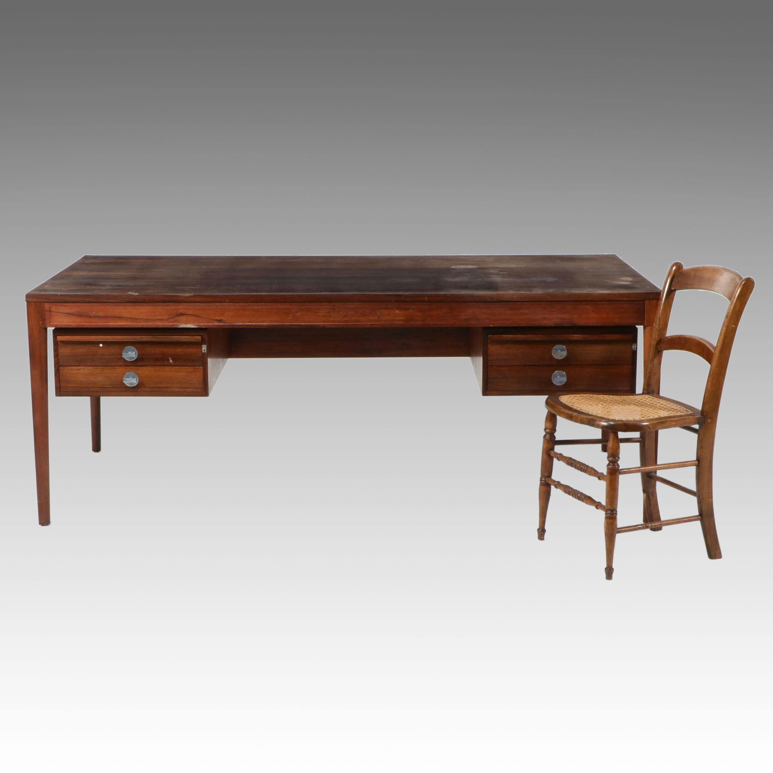 'Diplomat' Writing Desk by Finn Juhl, France o Son, Denmark, Mid-20th Century