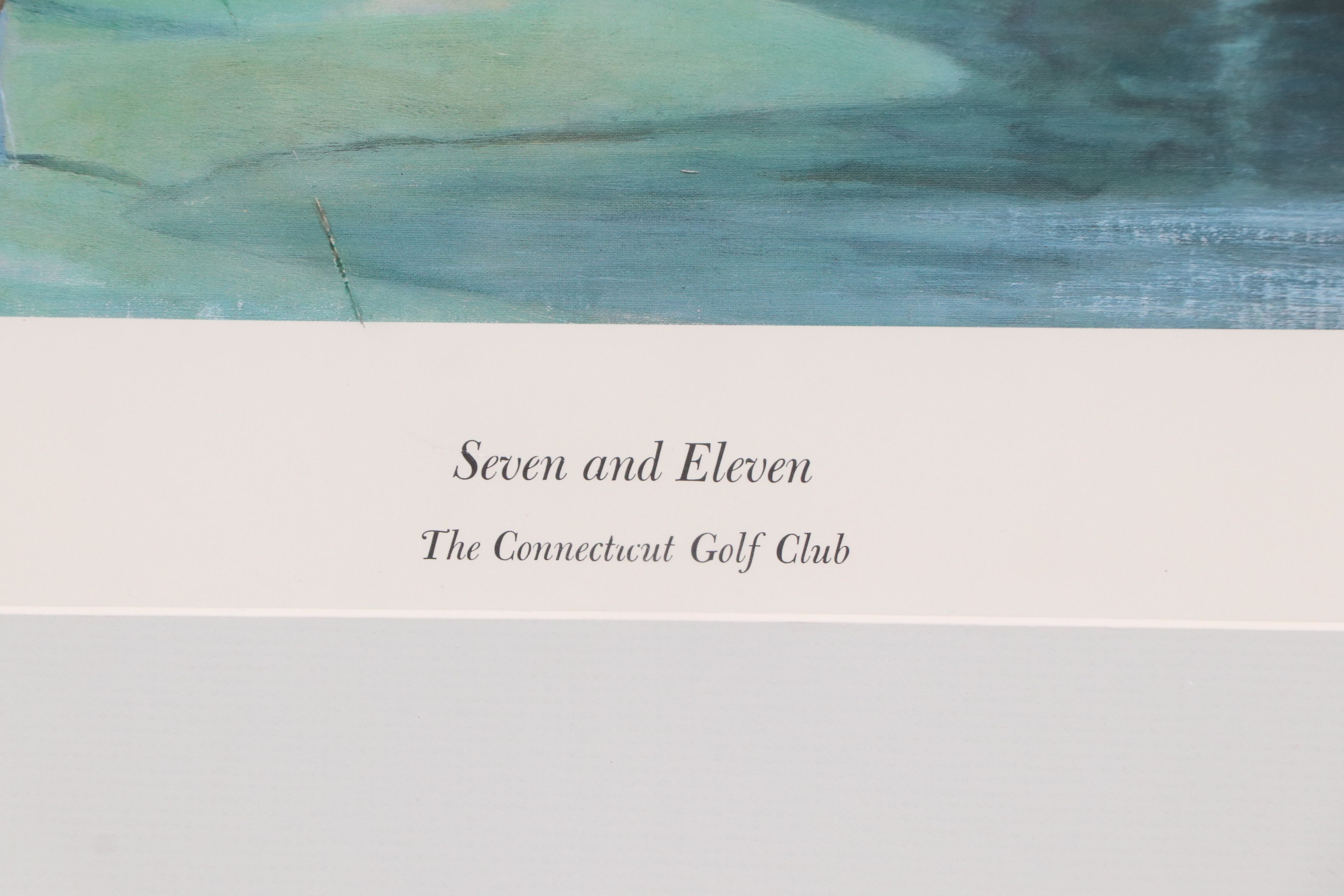 Offset Lithograph "Seven and Eleven: The Connecticut Golf Club"