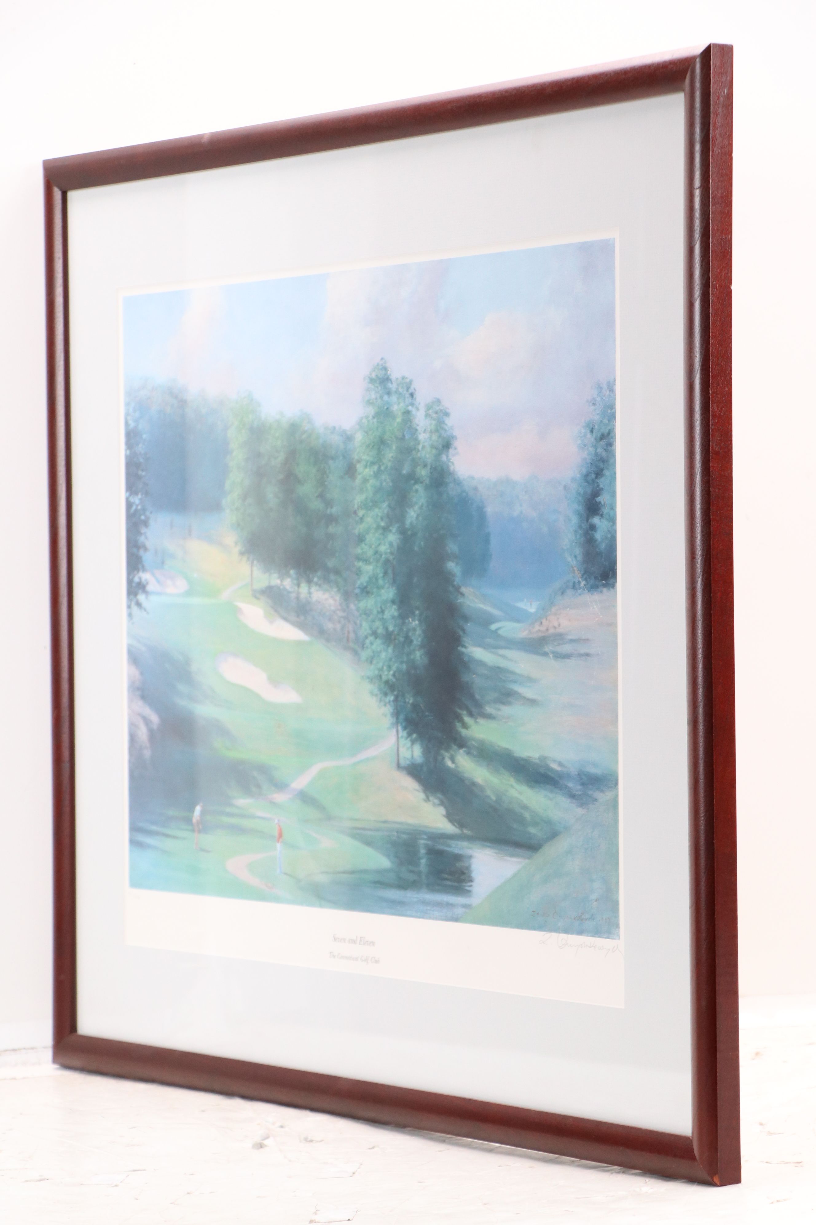 Offset Lithograph "Seven and Eleven: The Connecticut Golf Club"
