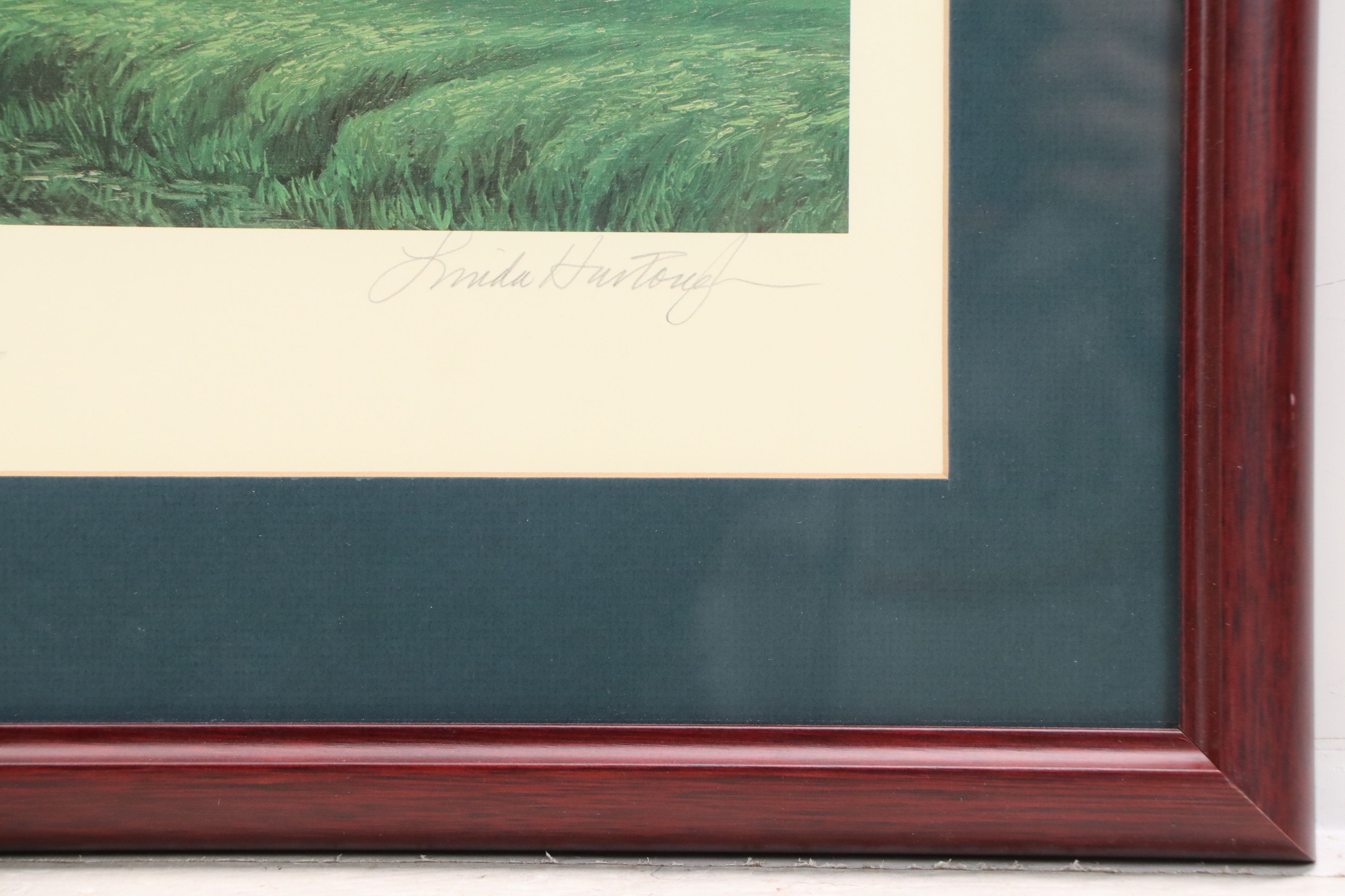 Linda Hartough Offset Lithograph "The 18th Hole, Memorial Course..."