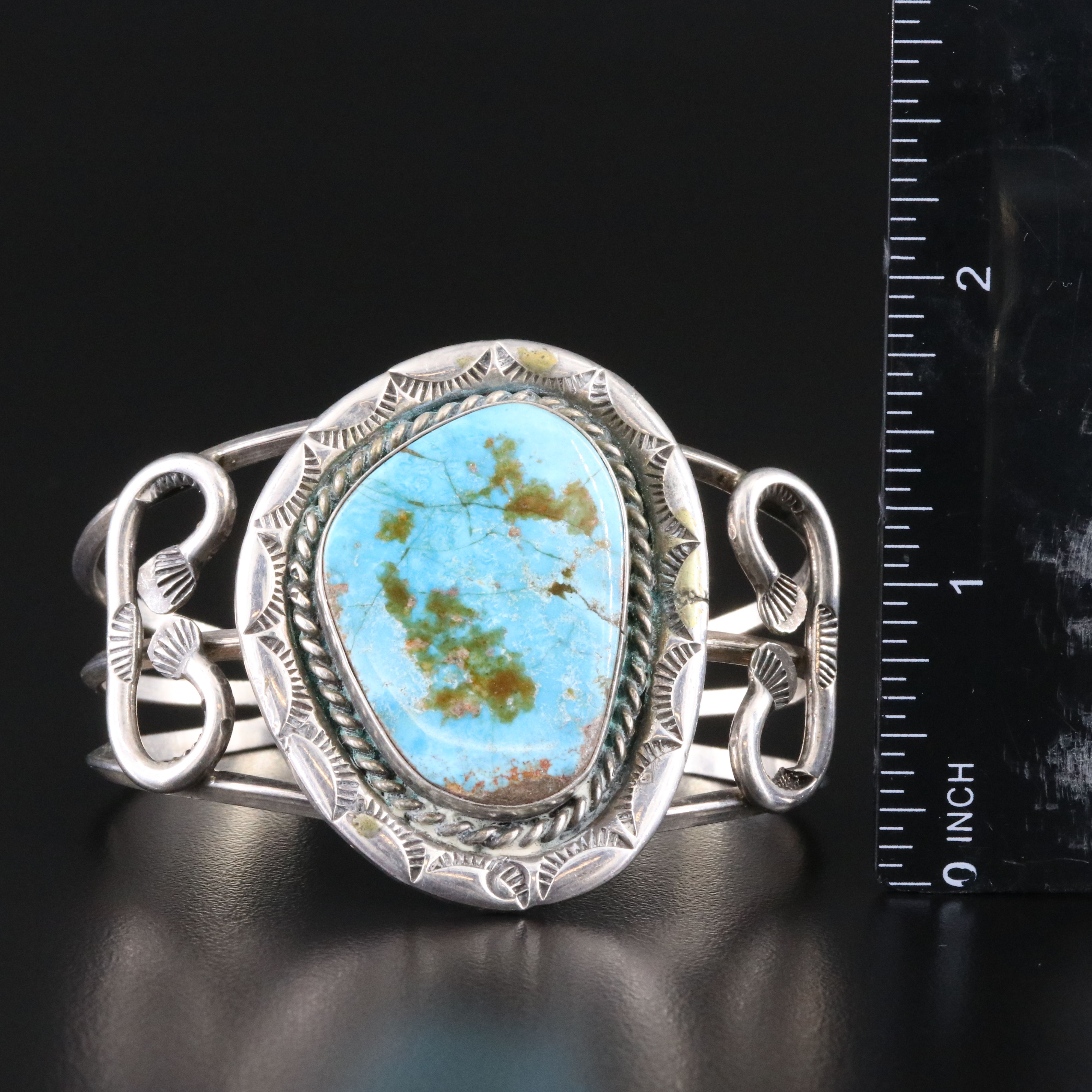 Turquoise Cuff Bracelets Featuring Navajo Laura T Dabbs & Sons