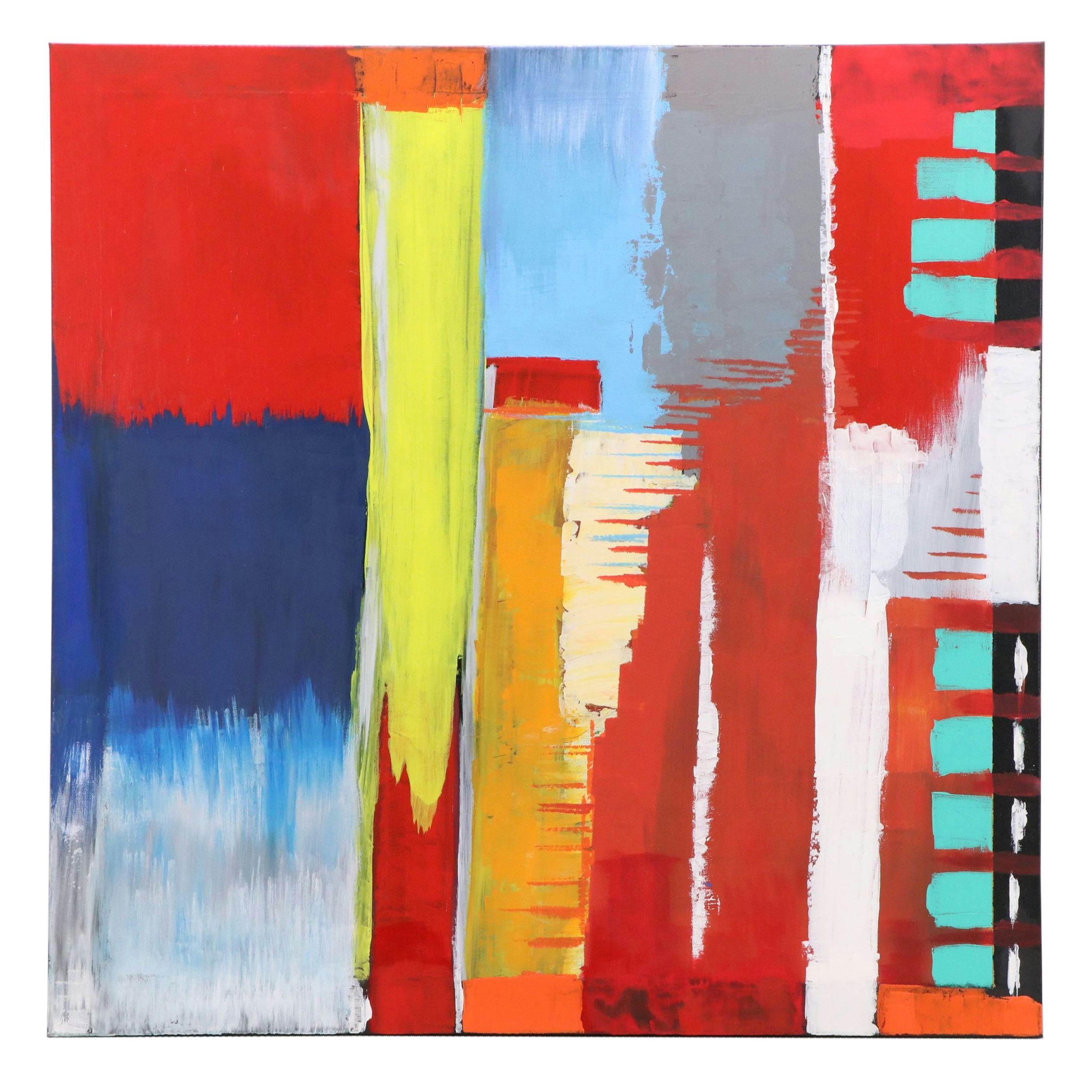 Neville Shenton Abstract Acrylic Painting